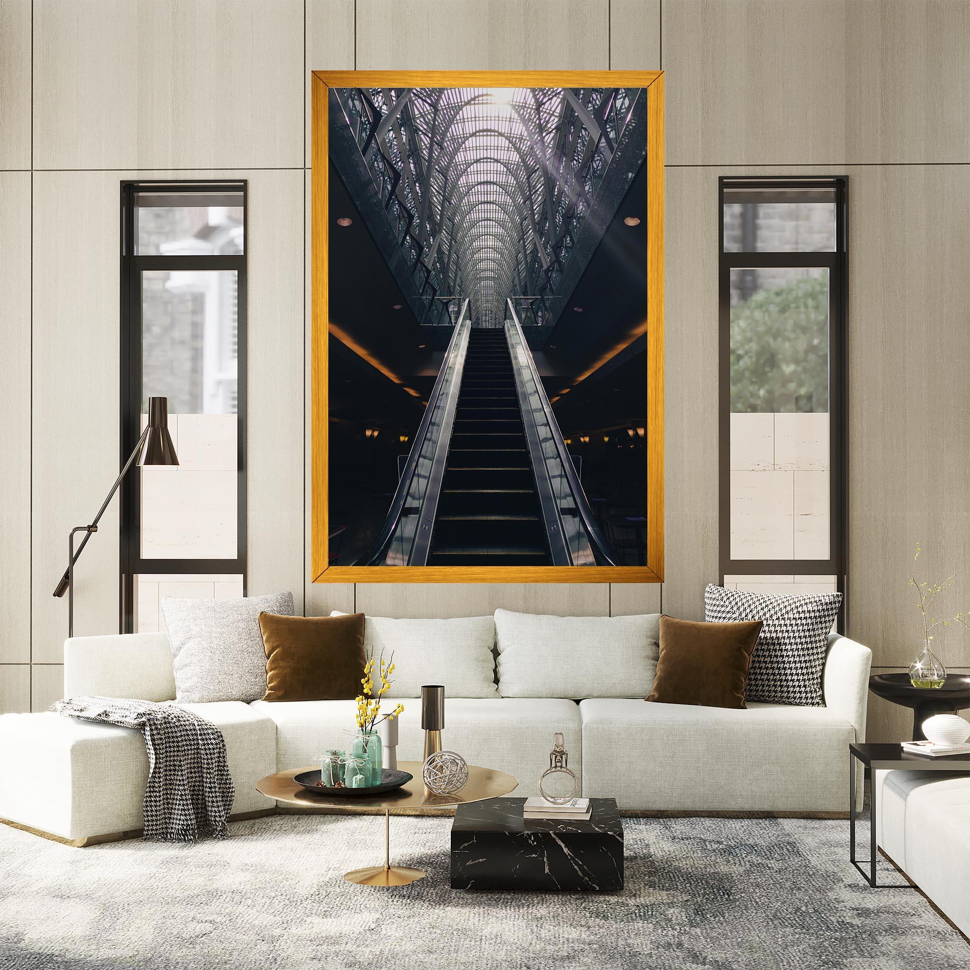 Tablou Canvas Grey Stairs Building mockup 2