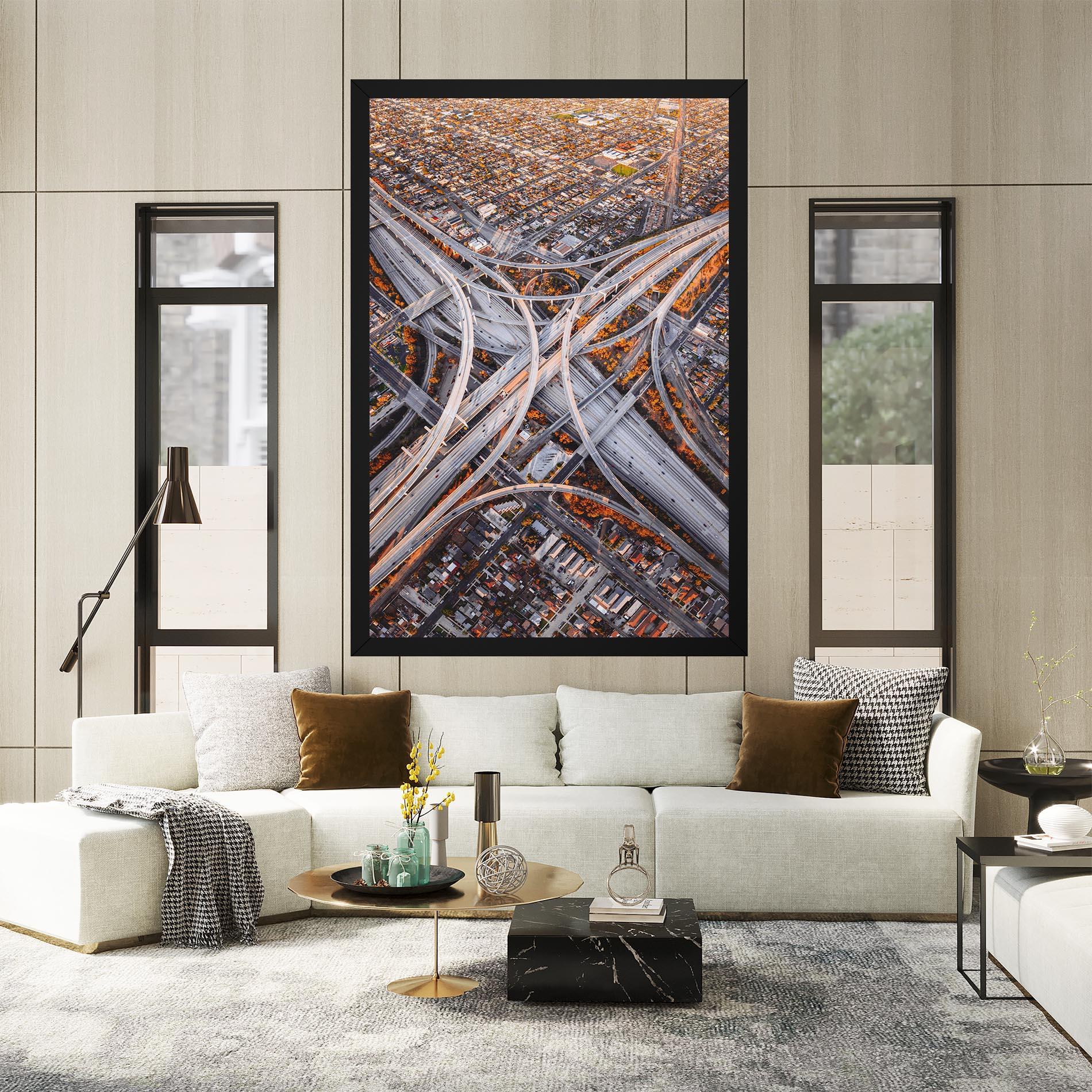 Tablou Canvas Big Road City mockup 2