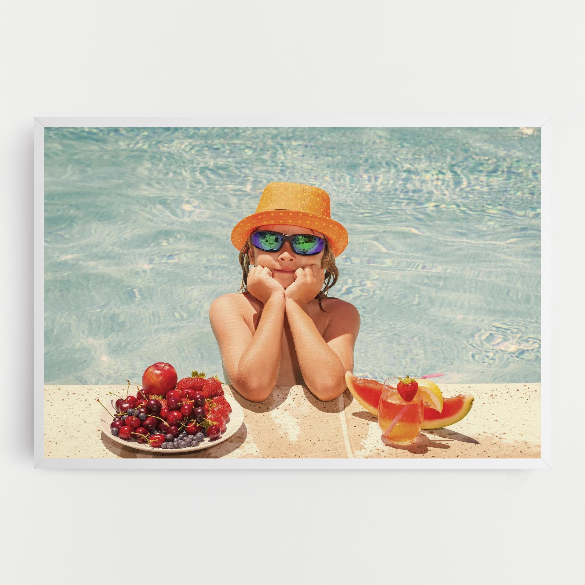 Tablou Canvas Child Swimming mockup 0