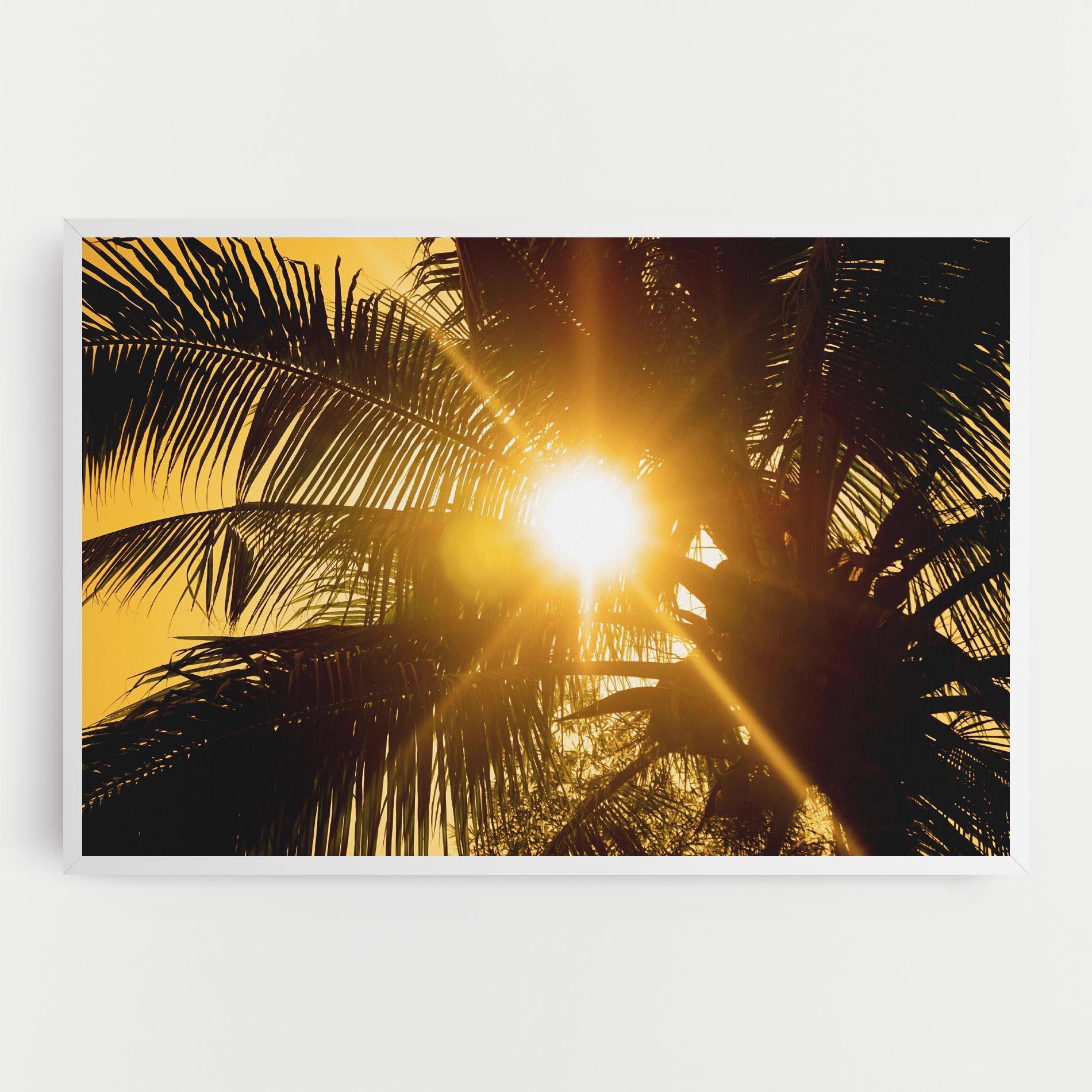 Tablou Canvas Palm Trees Sun mockup 0