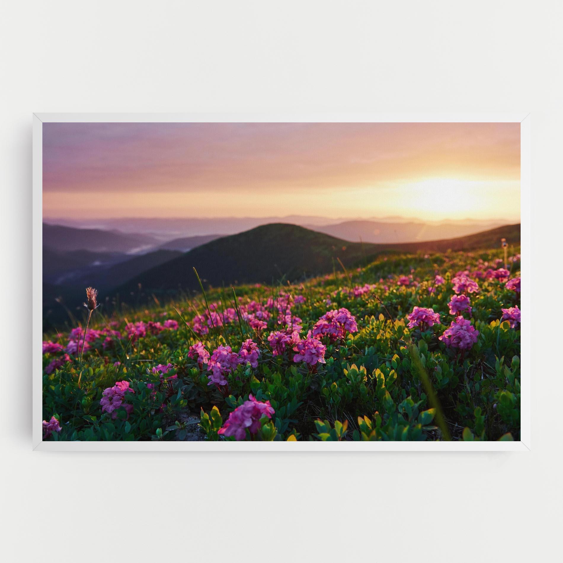 Tablou Canvas Purple Summer Flowers mockup 0