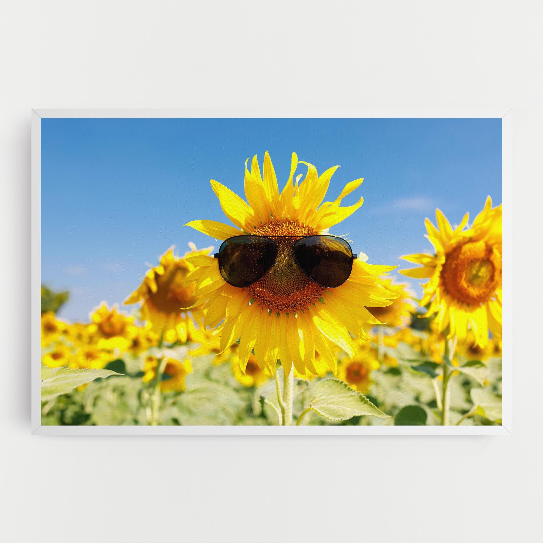 Tablou Canvas Sun Flower Glasses mockup 0