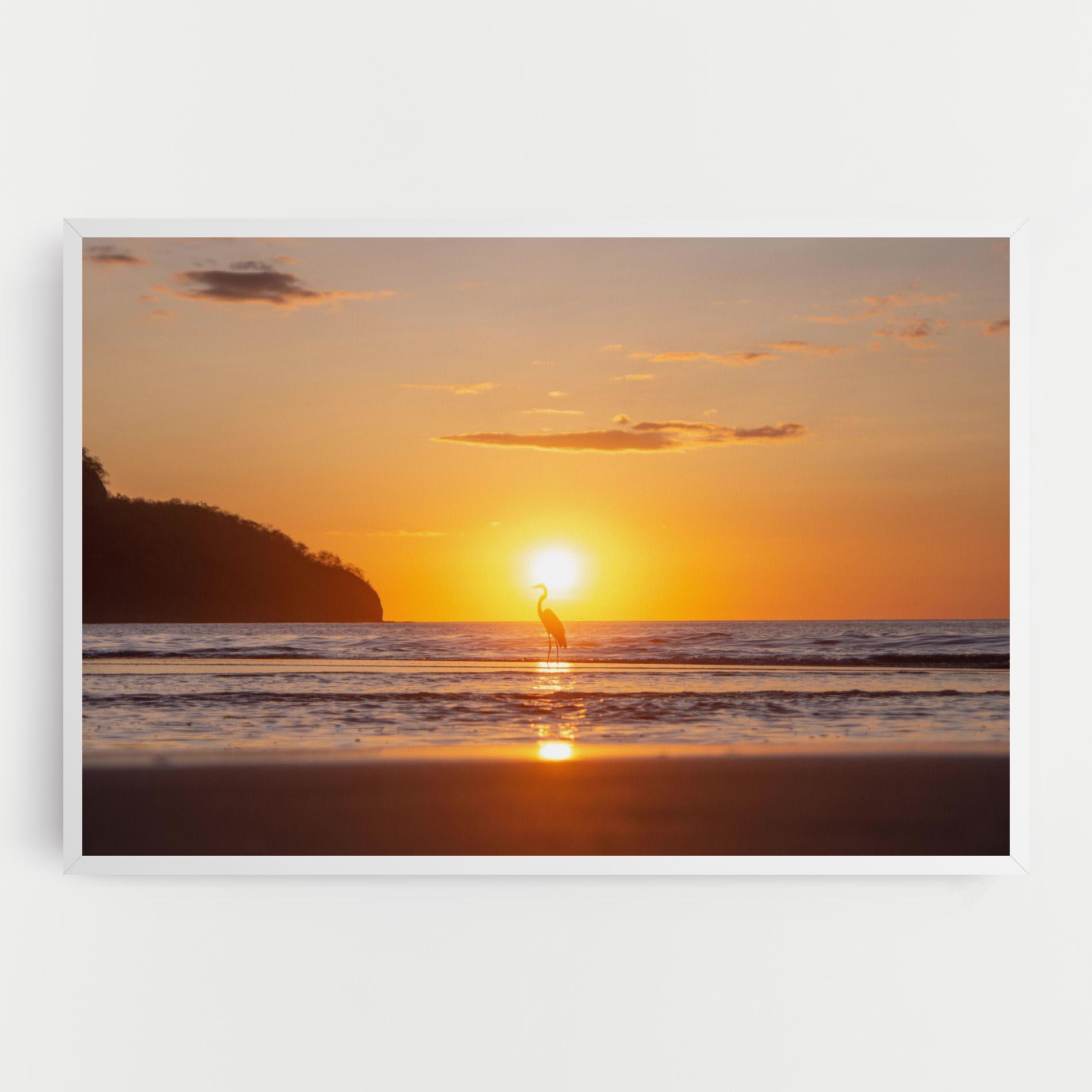 Tablou Canvas Sunset Bird Silhouette mockup 0