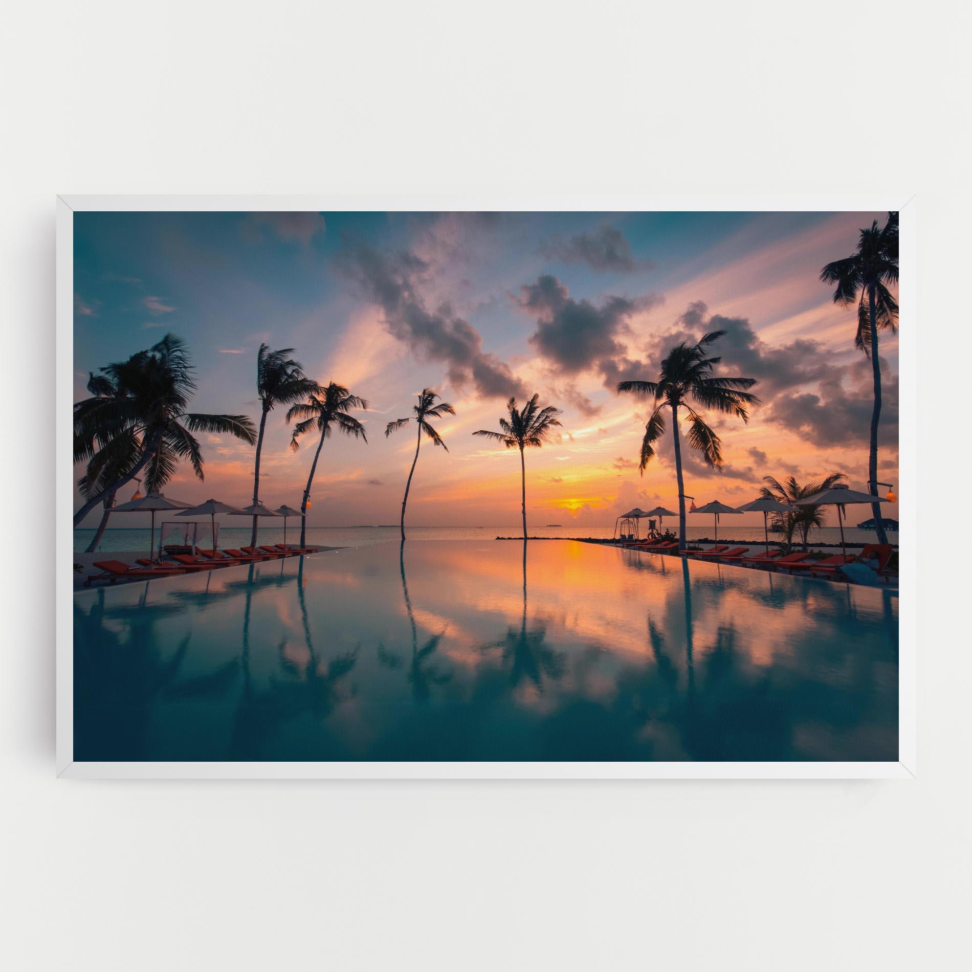 Tablou Canvas Tropical Beach mockup 0