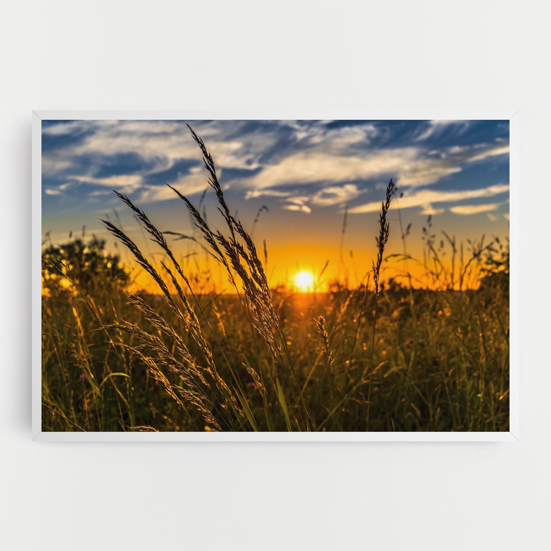 Tablou Canvas Wheat Sunset mockup 0