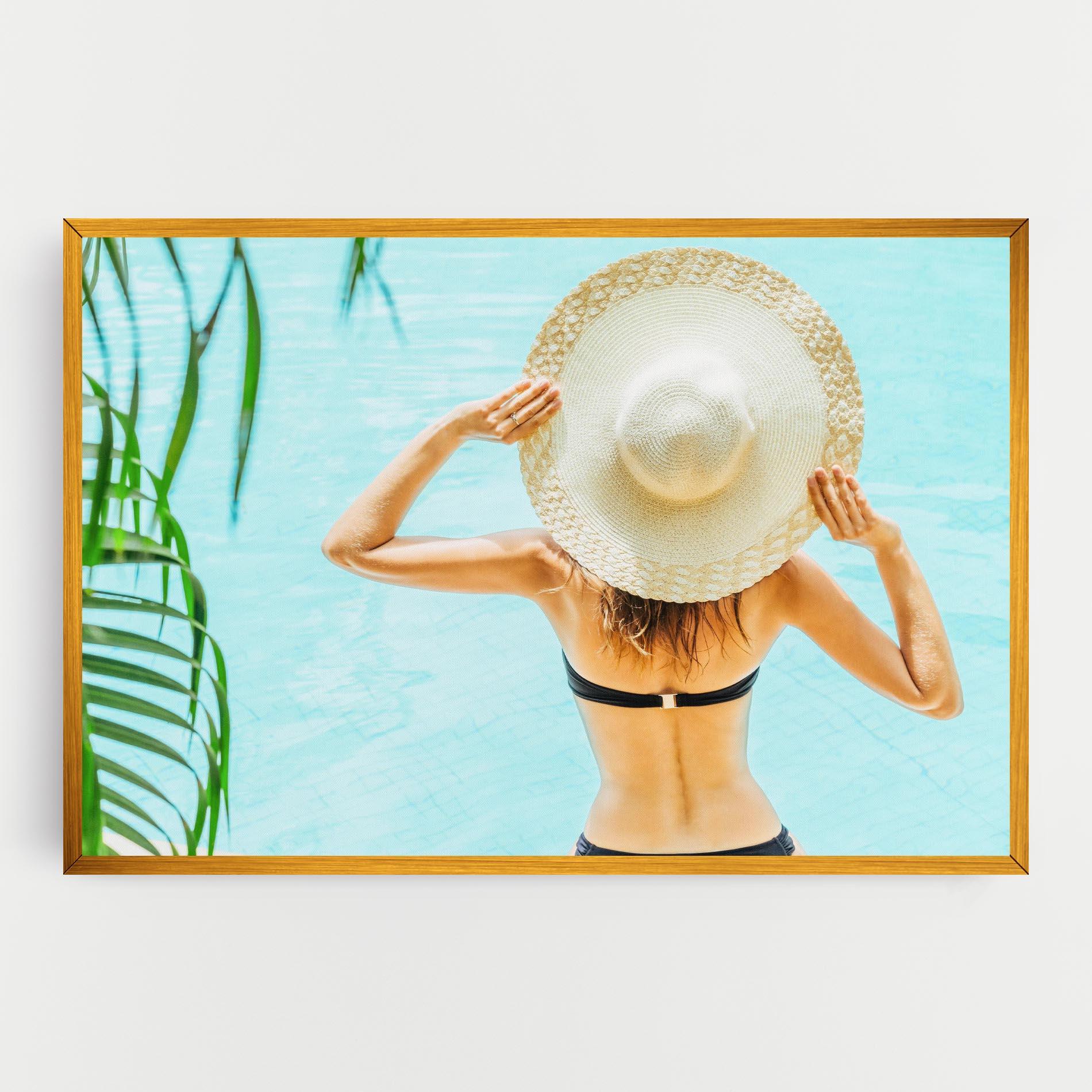 Tablou Canvas Enjoying Swimming Pool mockup 0