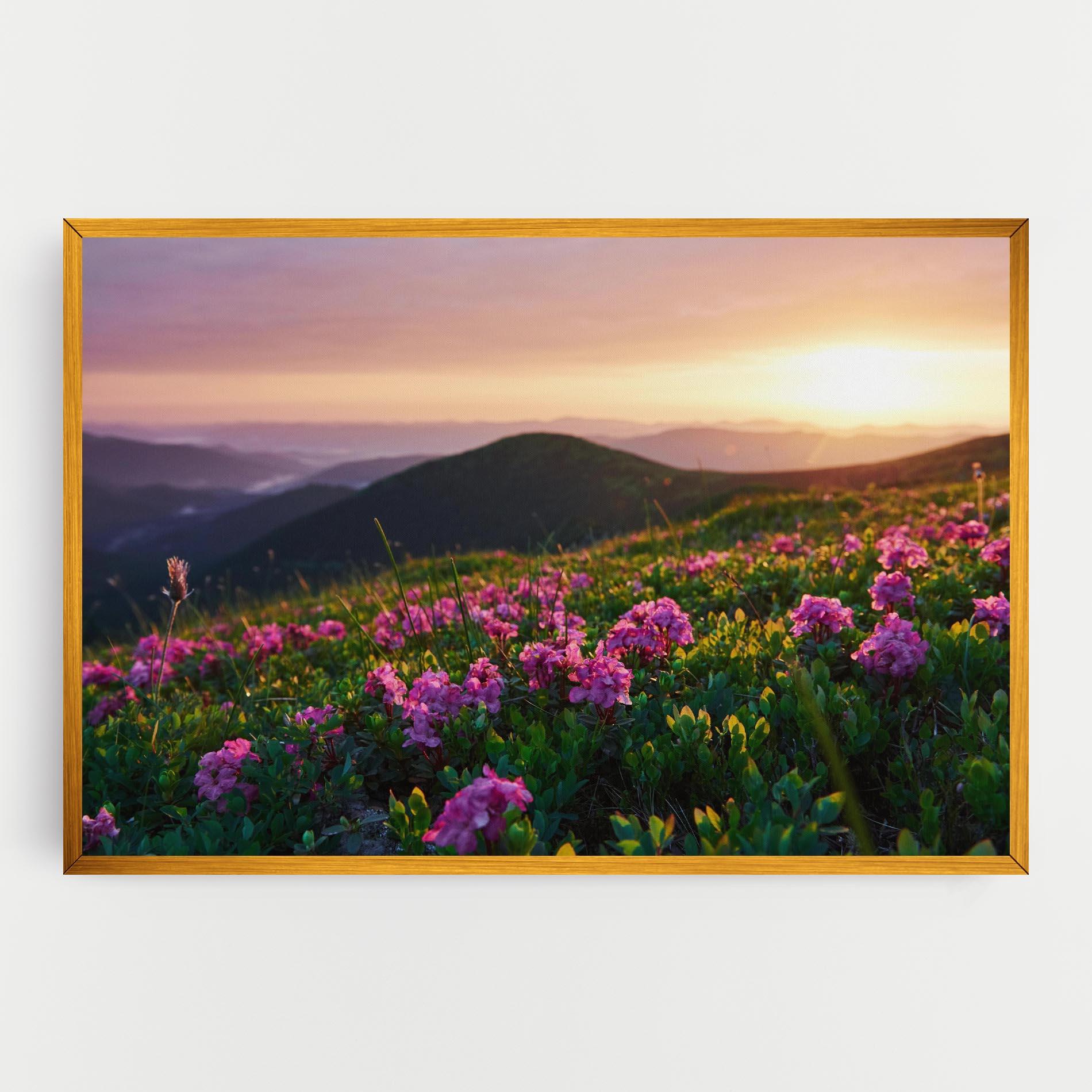 Tablou Canvas Purple Summer Flowers mockup 0