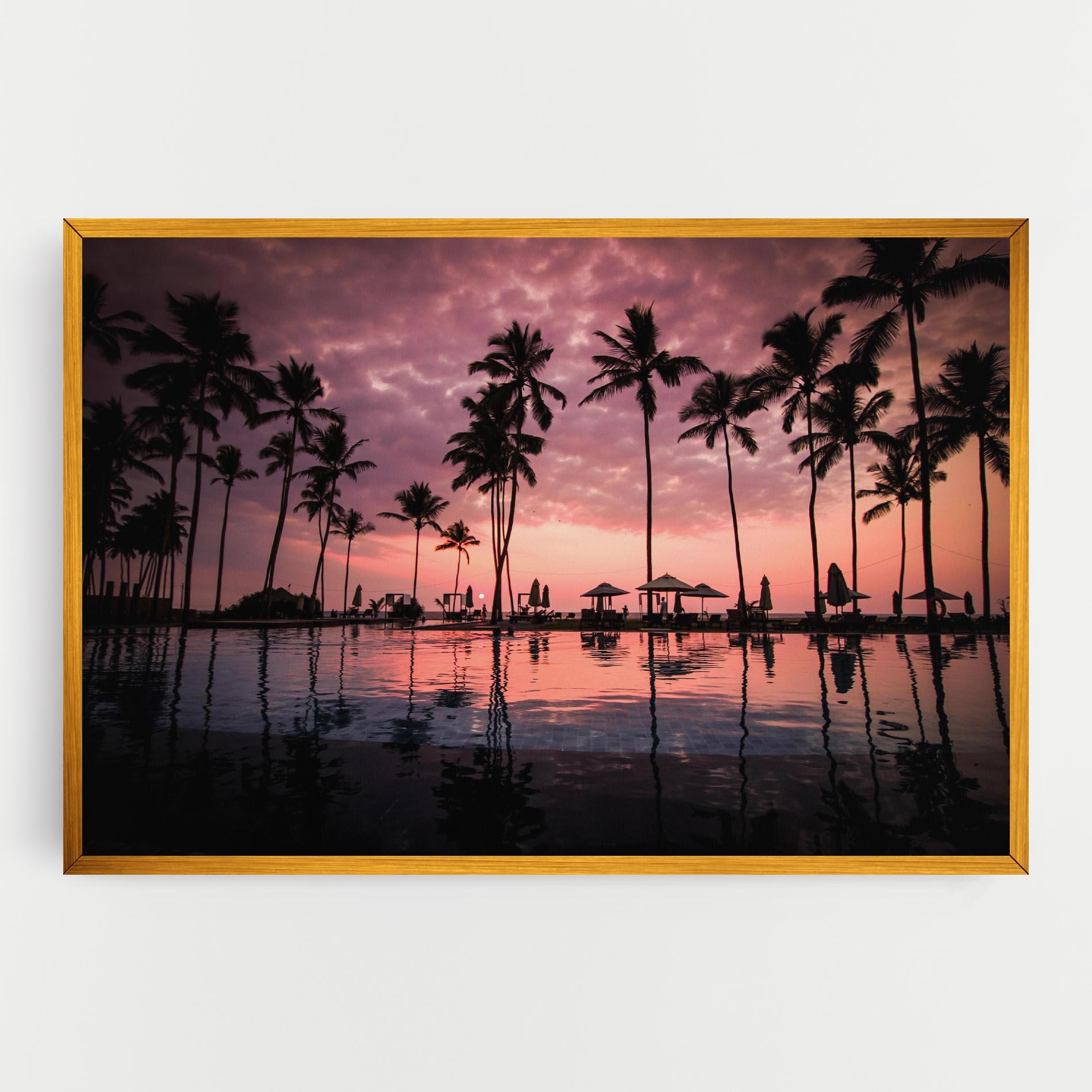 Tablou Canvas Purple Sunset mockup 0