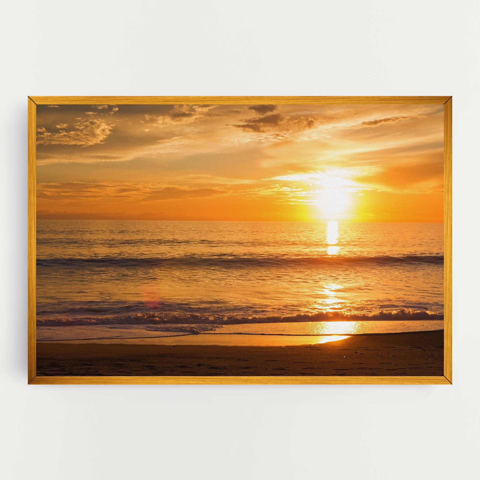 Tablou Canvas Sunset Ocean Coast mockup 0