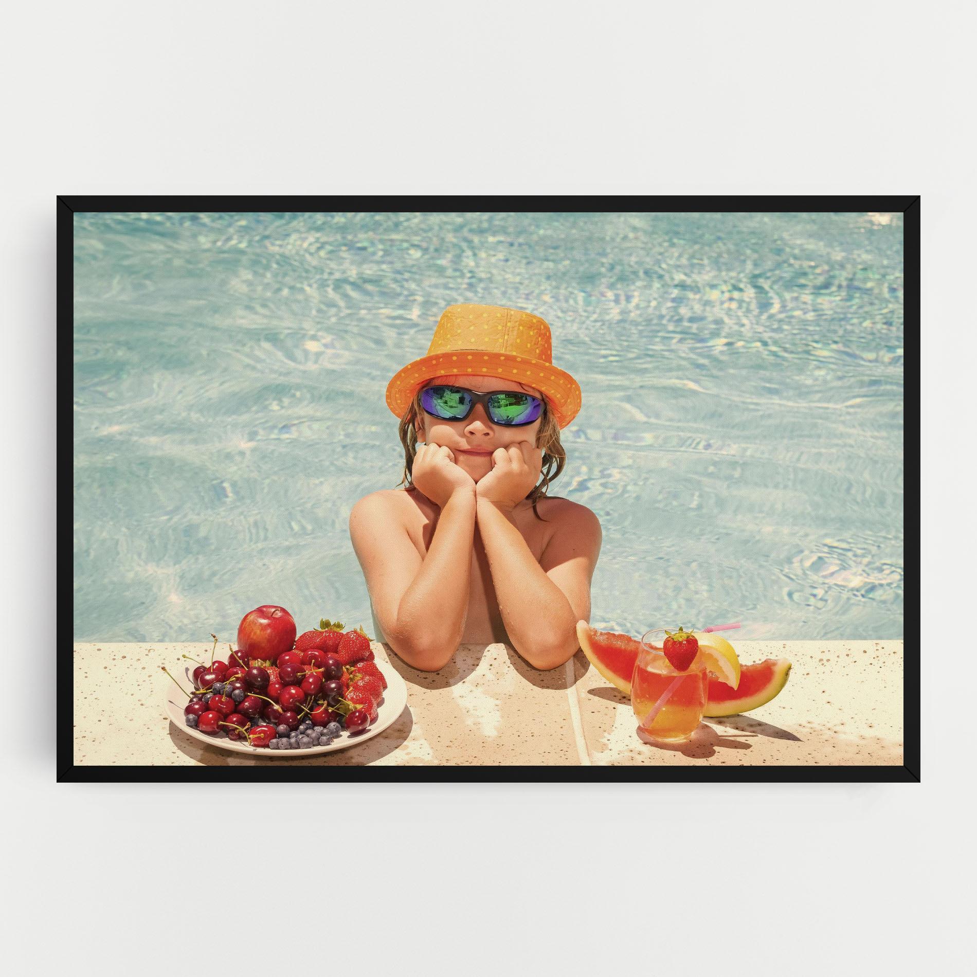 Tablou Canvas Child Swimming mockup 0