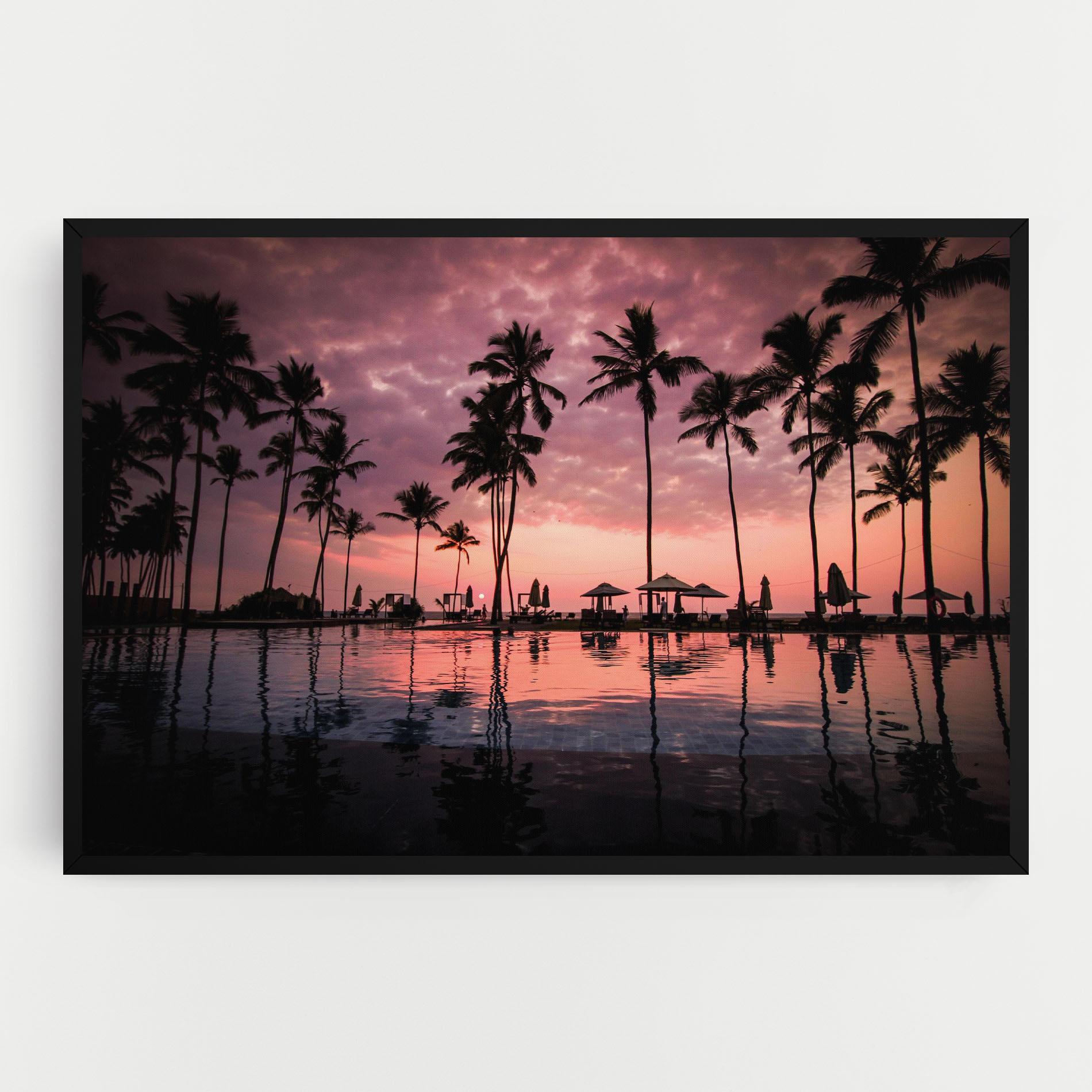 Tablou Canvas Purple Sunset mockup 0