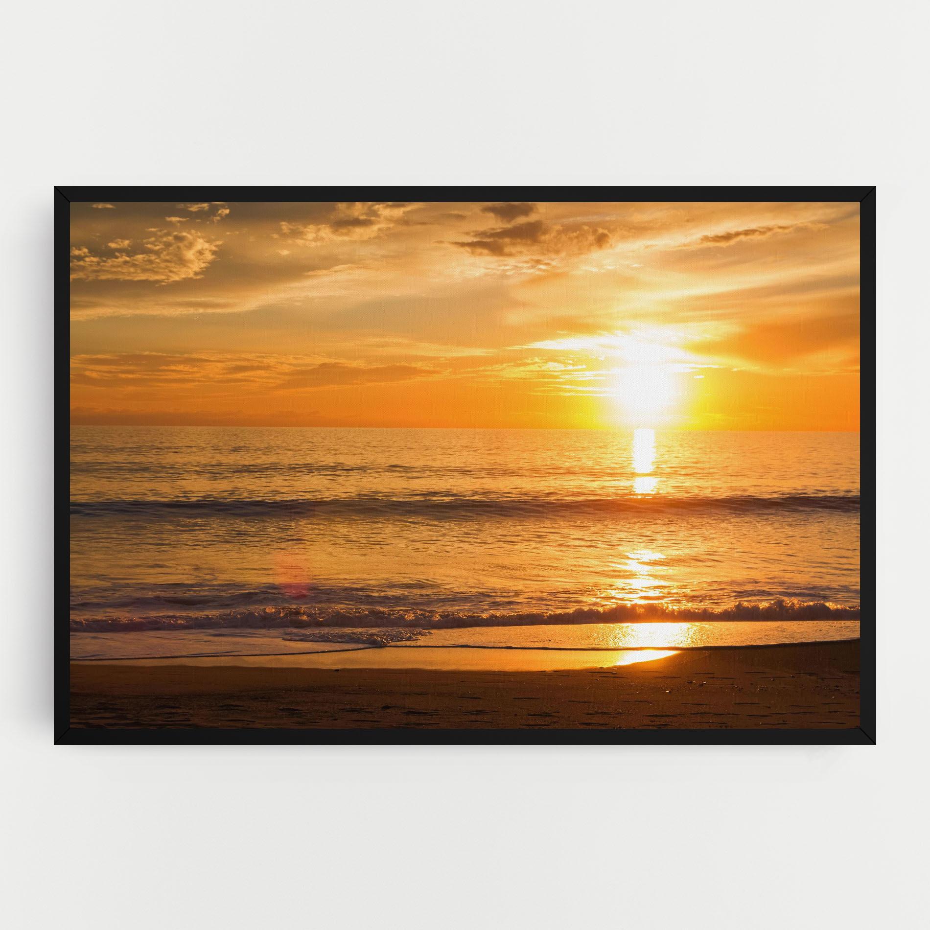 Tablou Canvas Sunset Ocean Coast mockup 0