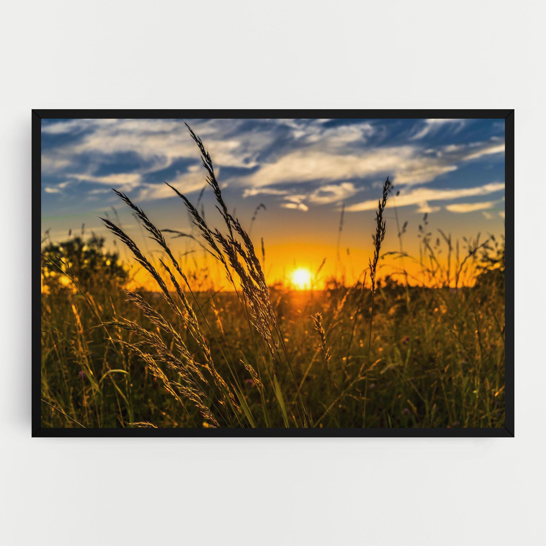 Tablou Canvas Wheat Sunset mockup 0