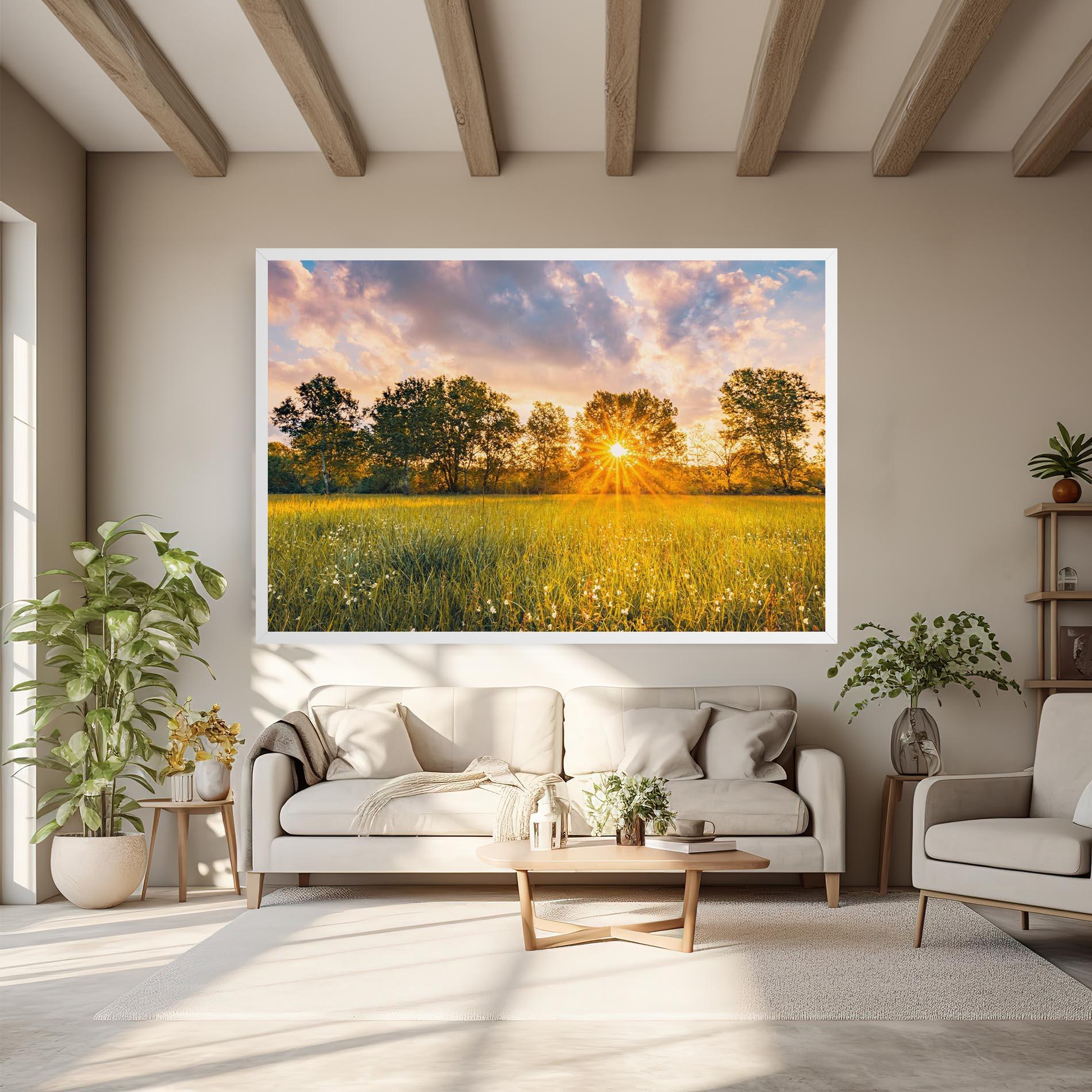 Tablou Canvas Blossoming Meadow mockup 6