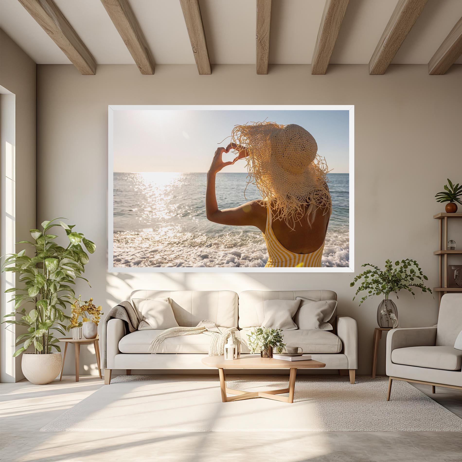 Tablou Canvas Heart Symbol mockup 6