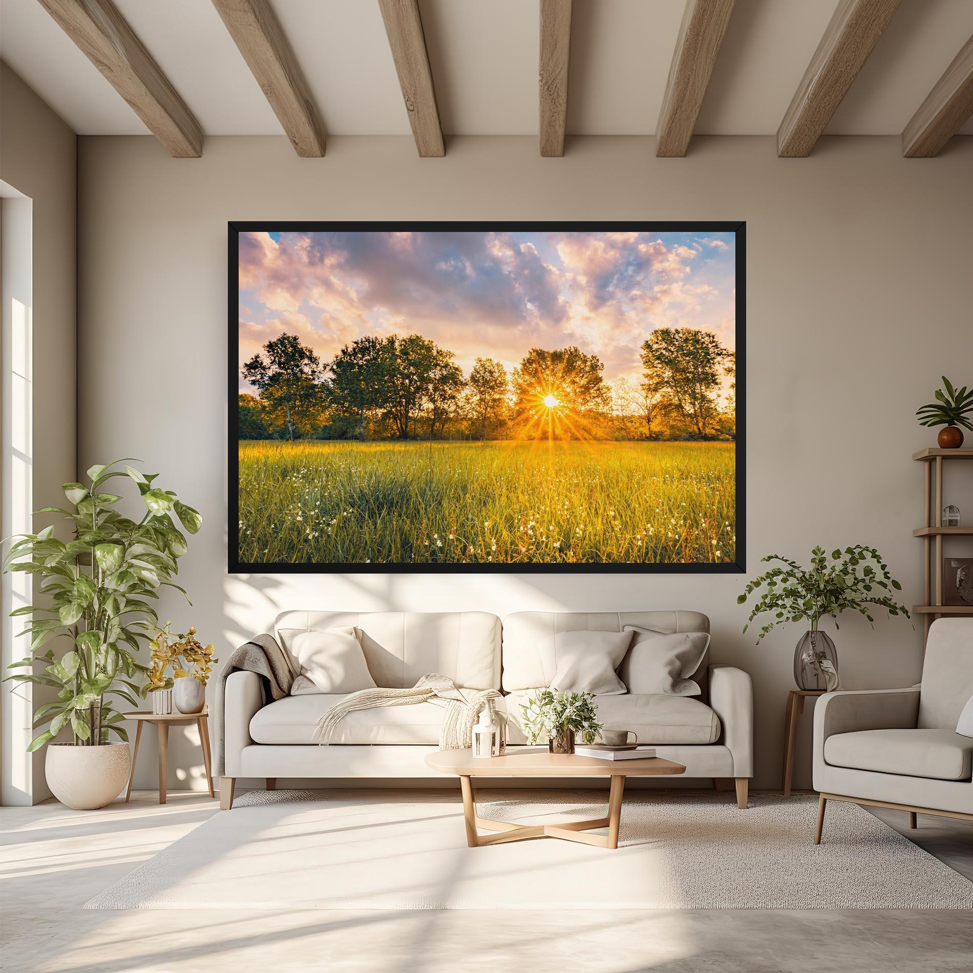 Tablou Canvas Blossoming Meadow mockup 6