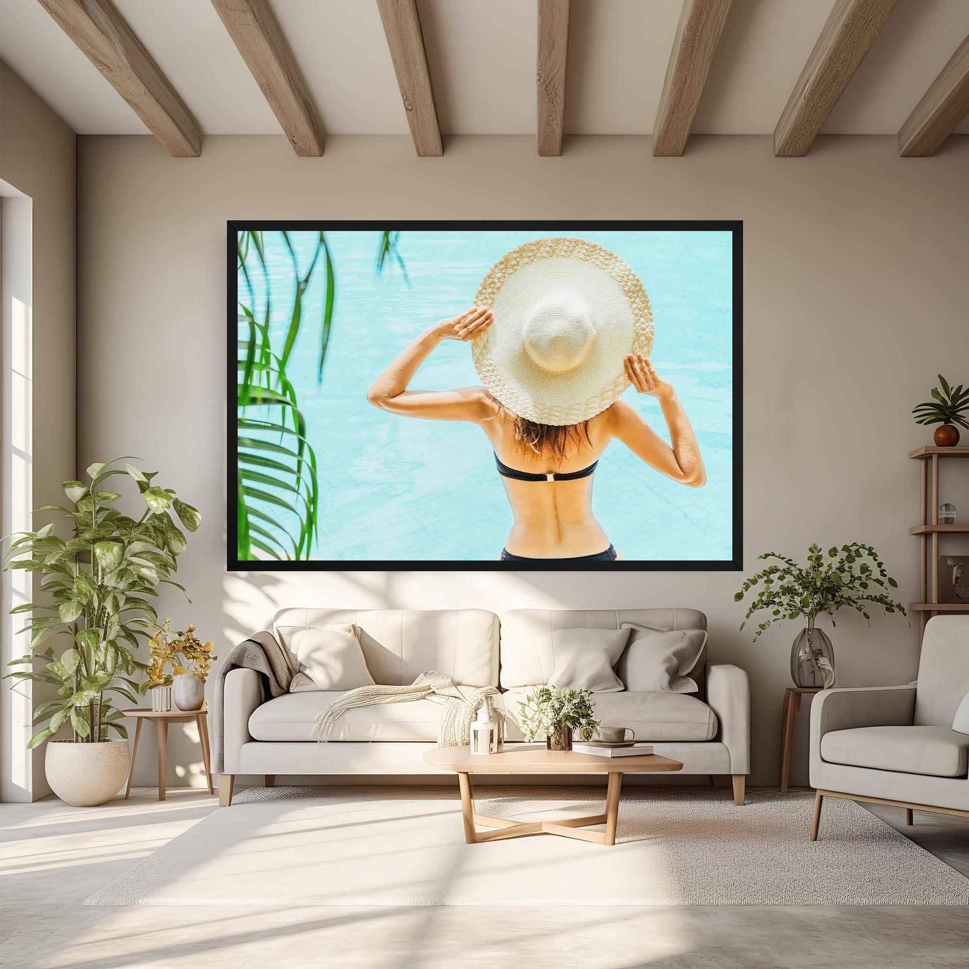 Tablou Canvas Enjoying Swimming Pool mockup 6