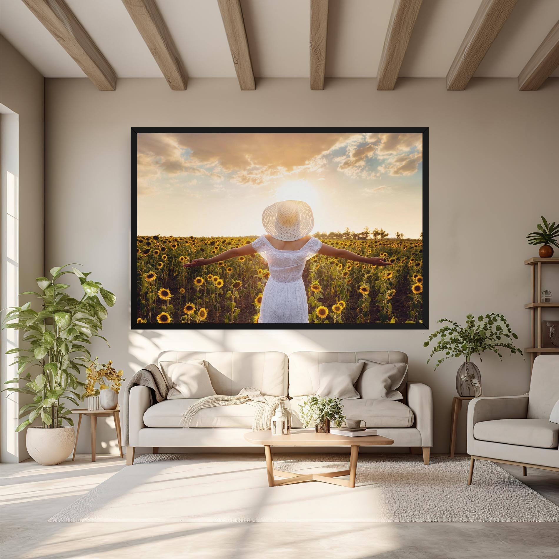 Tablou Canvas Girl In Nature mockup 6