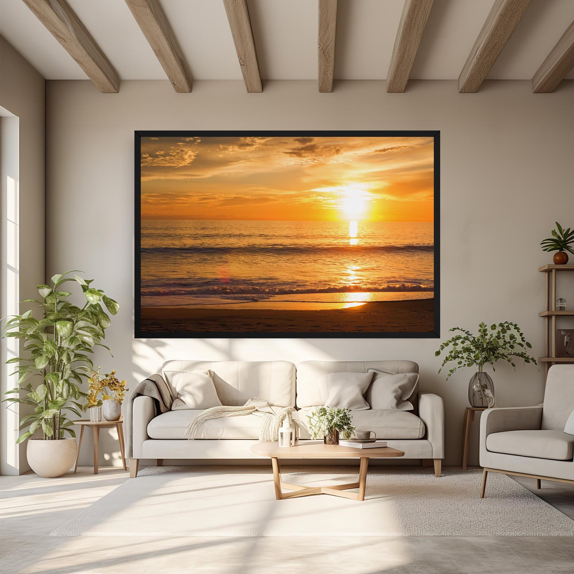 Tablou Canvas Sunset Ocean Coast mockup 6