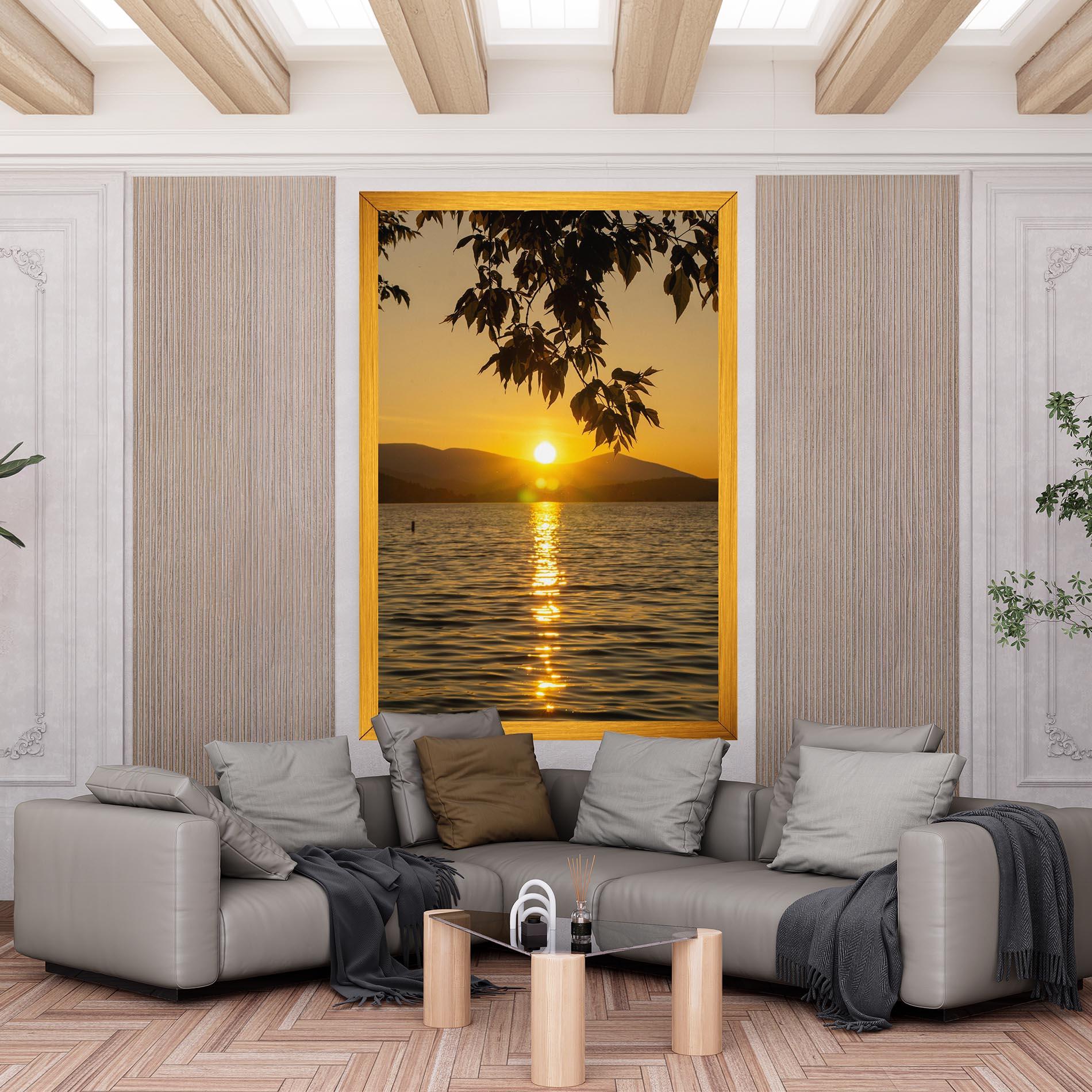 Tablou Canvas Yellow Sunrise mockup 6
