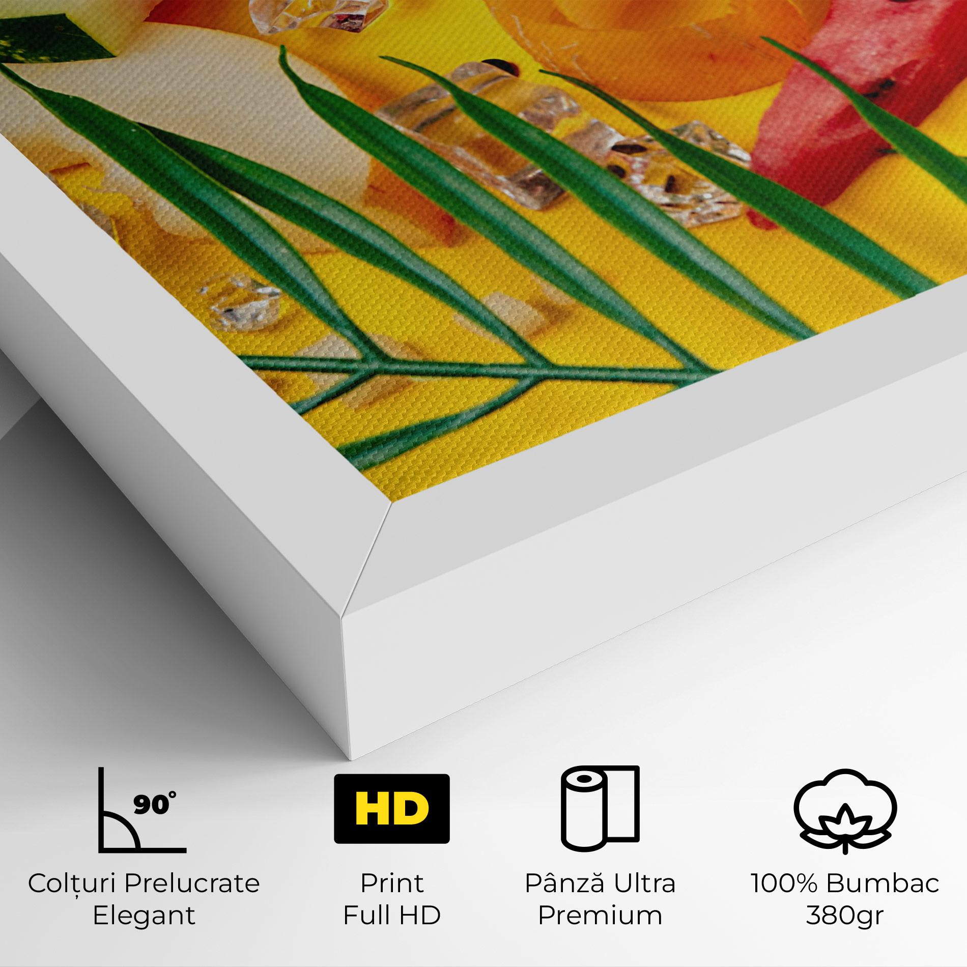 Tablou Canvas Ice Cubes Fruits mockup 4