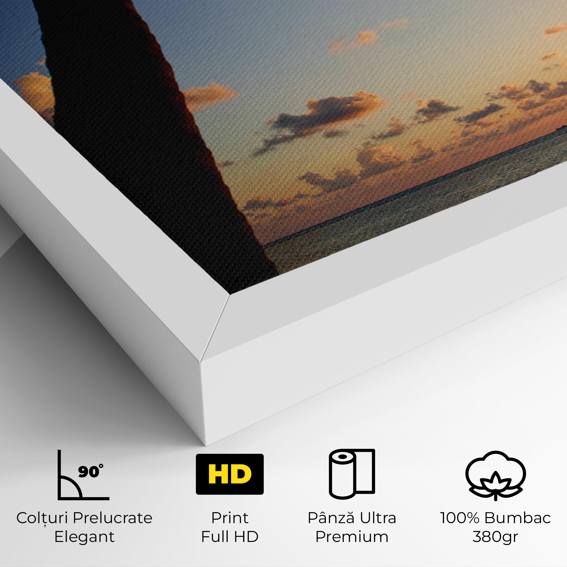 Tablou Canvas Palm Tree Silhouette mockup 4