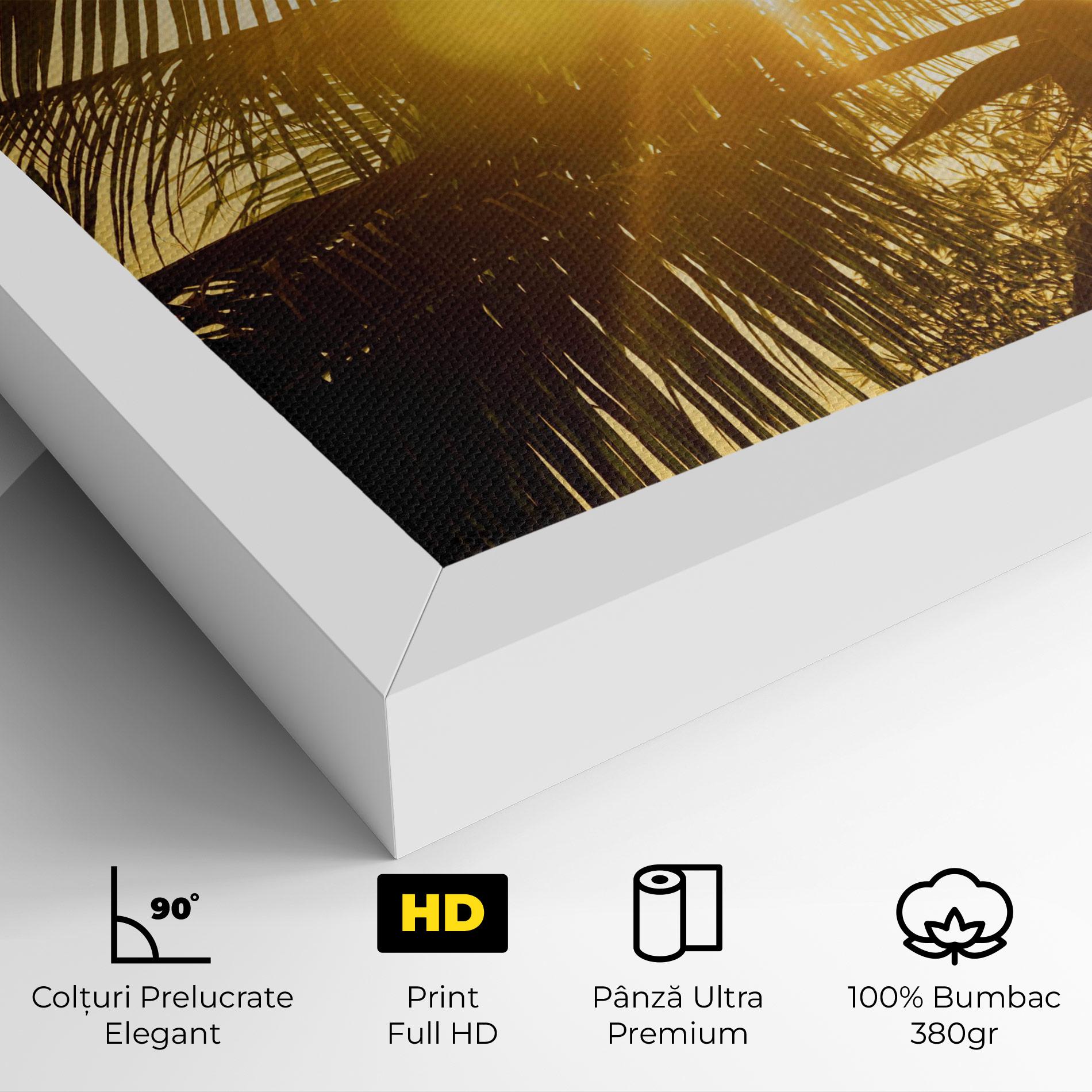 Tablou Canvas Palm Trees Sun mockup 4