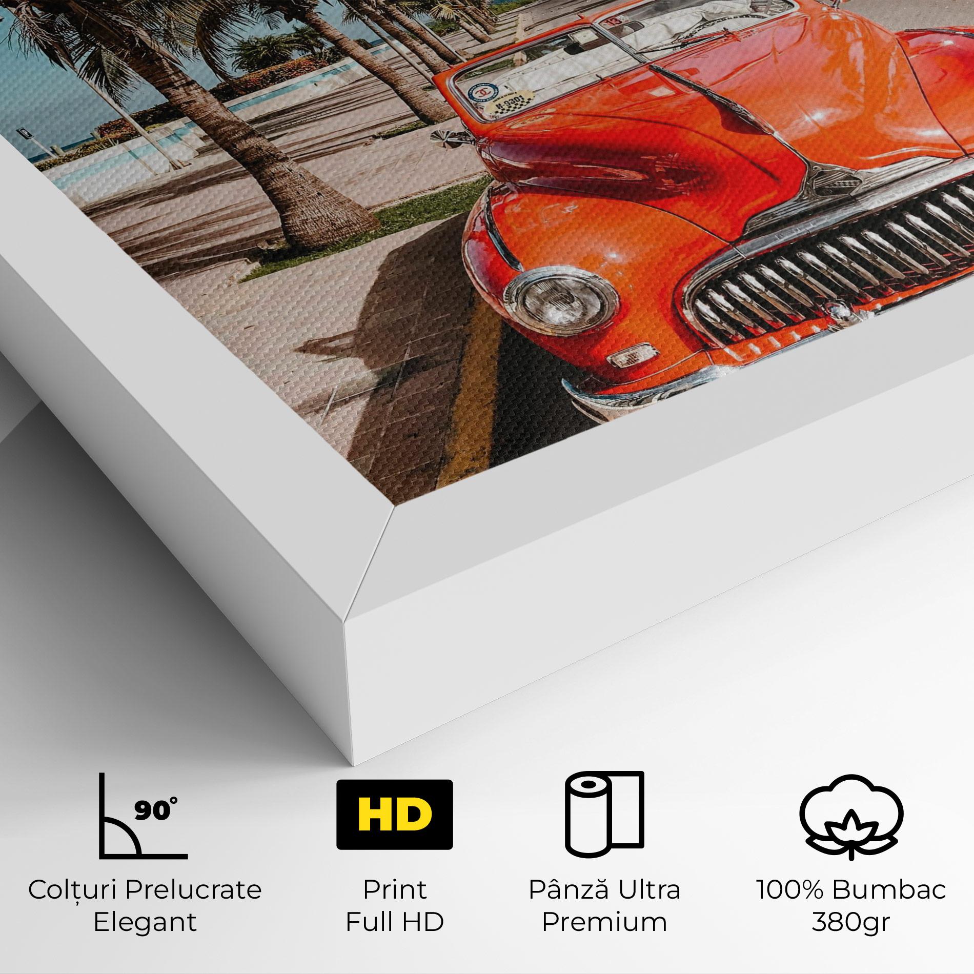 Tablou Canvas Red Summer Car mockup 4