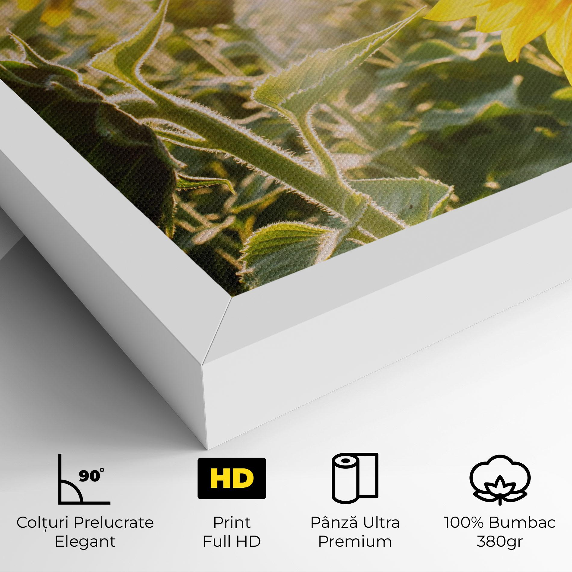 Tablou Canvas Yellow Sun Flower mockup 4