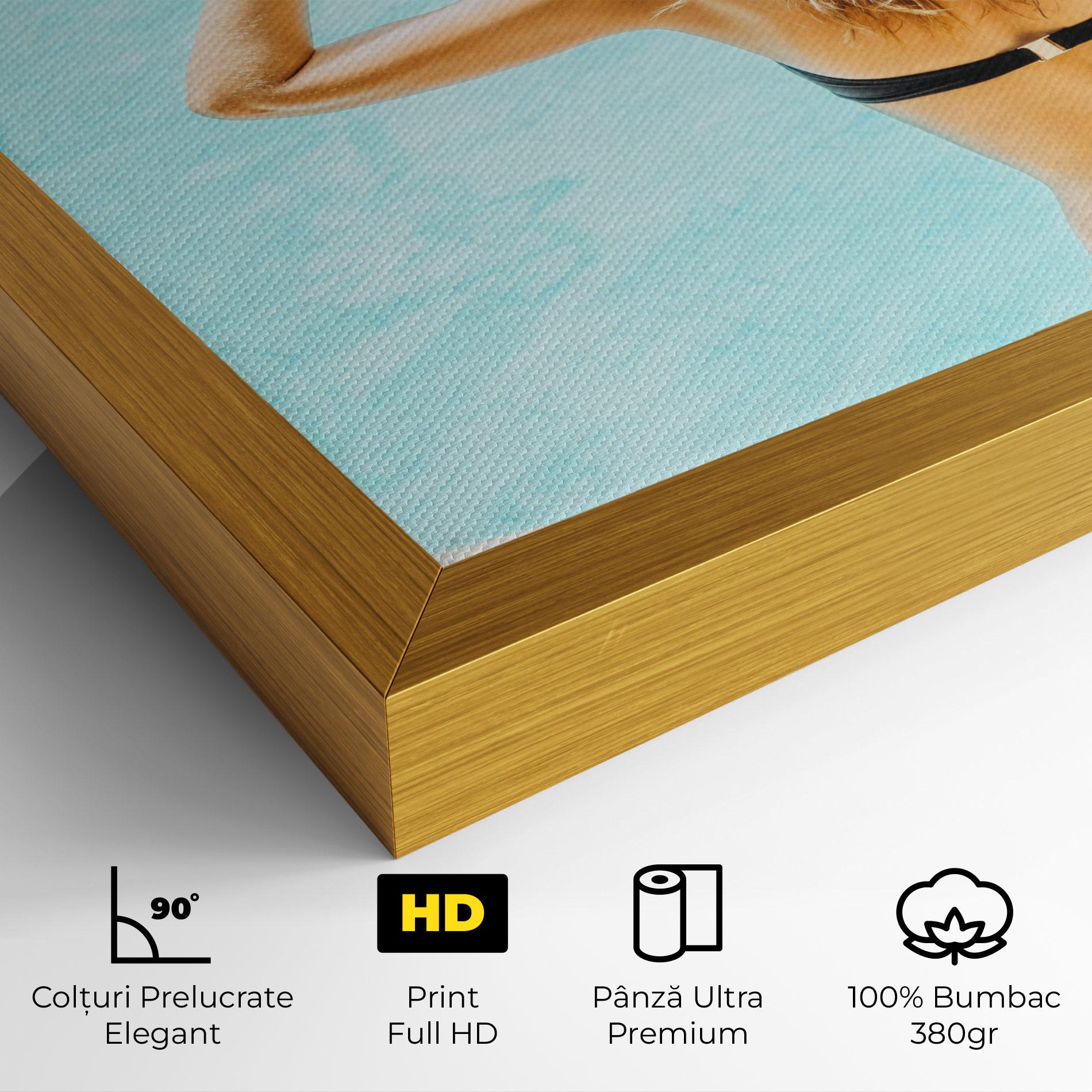 Tablou Canvas Enjoying Swimming Pool mockup 4