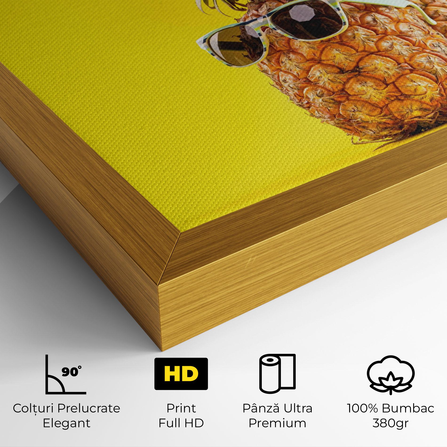 Tablou Canvas Pineapple Looking Up mockup 4