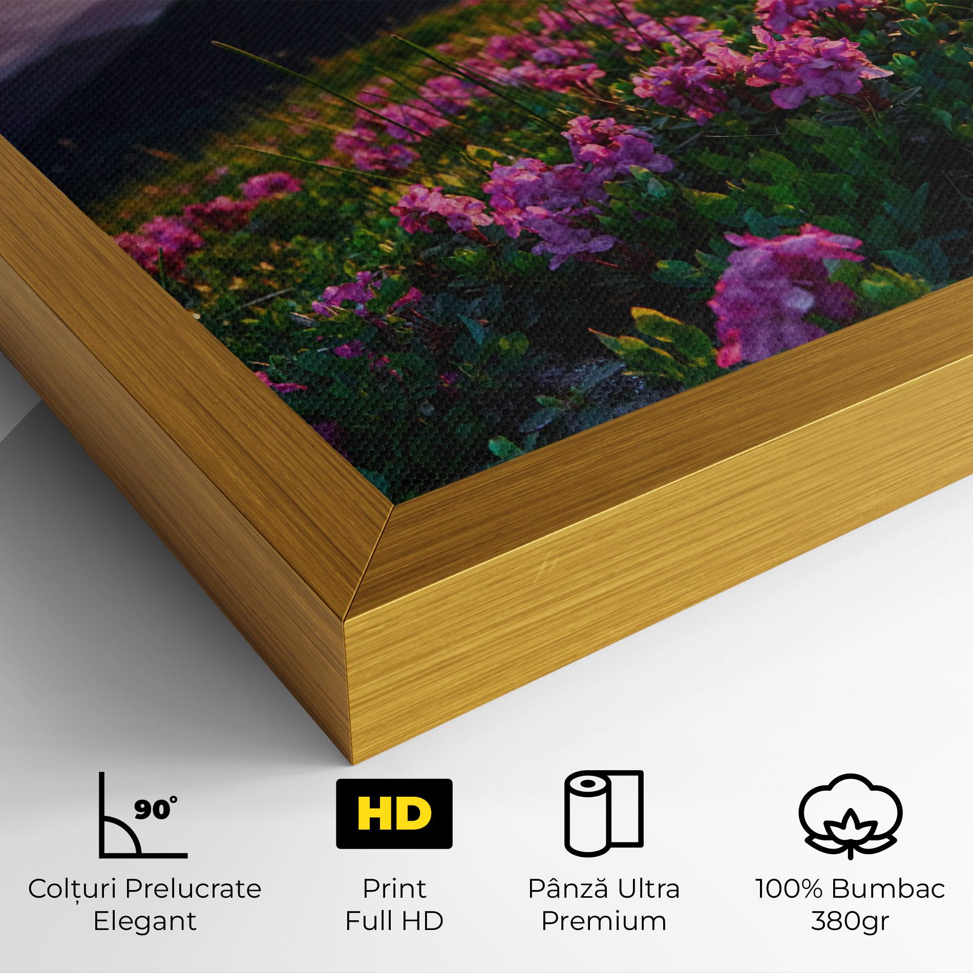 Tablou Canvas Purple Summer Flowers mockup 4
