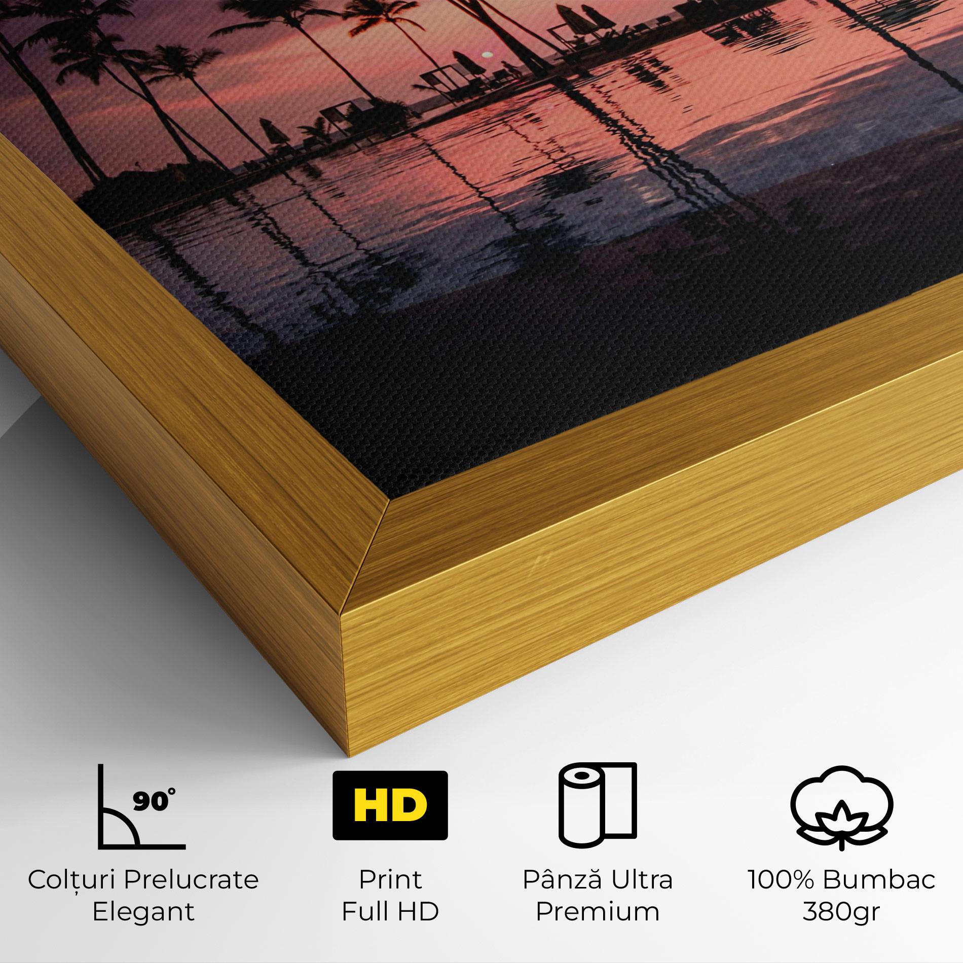 Tablou Canvas Purple Sunset mockup 4