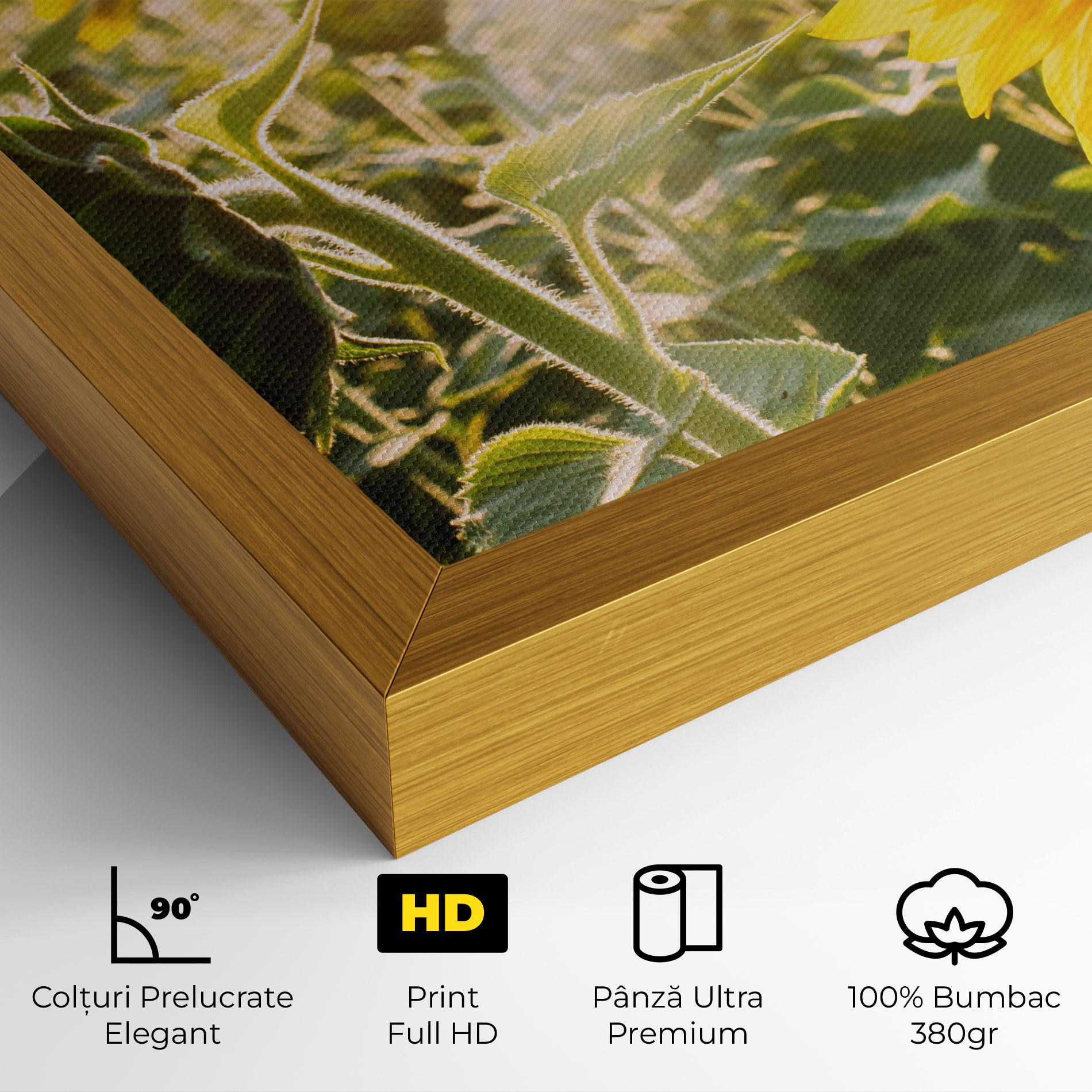 Tablou Canvas Yellow Sun Flower mockup 4