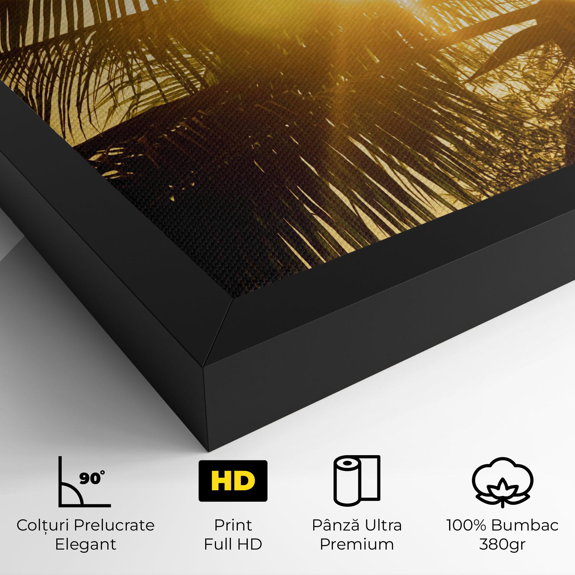 Tablou Canvas Palm Trees Sun mockup 4