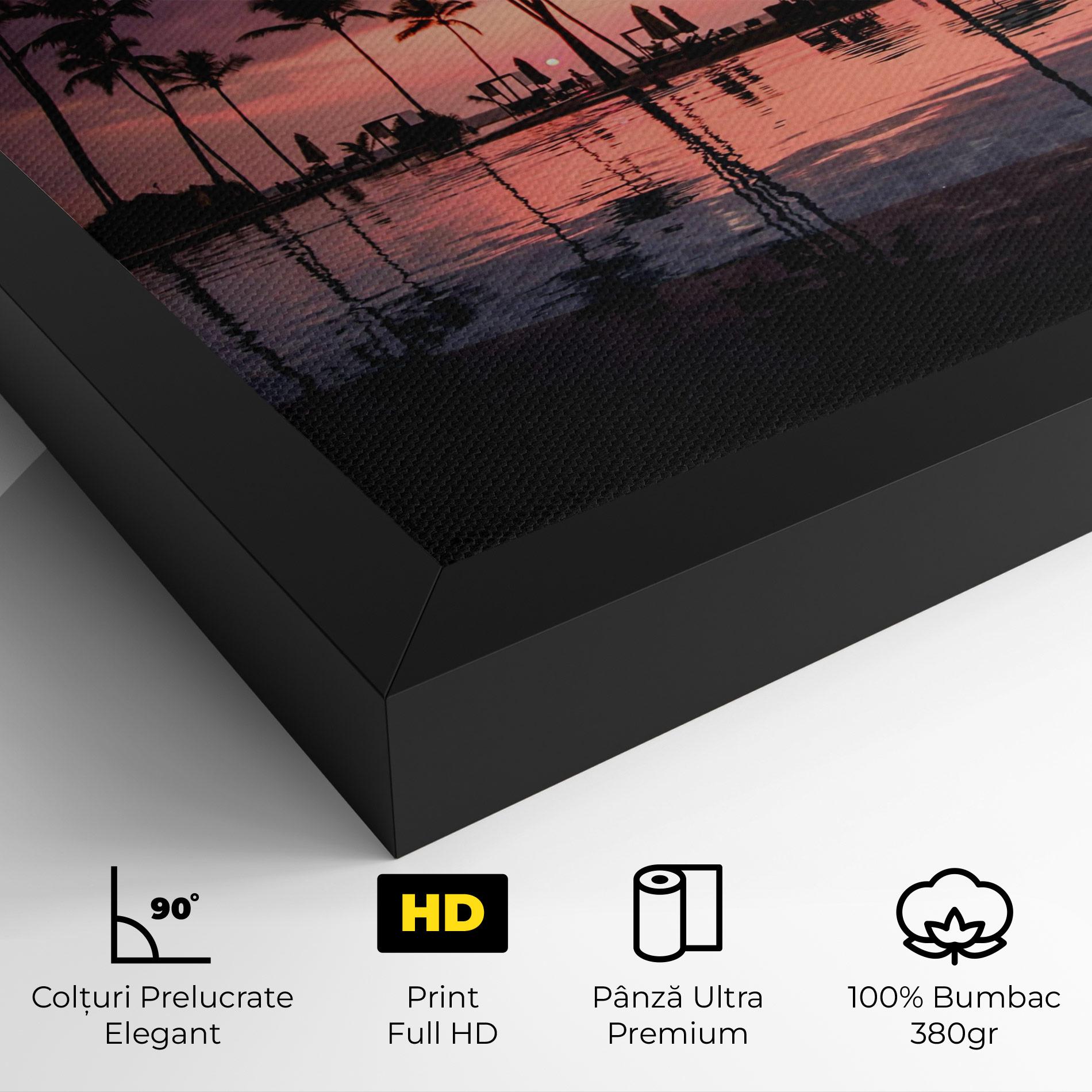 Tablou Canvas Purple Sunset mockup 4