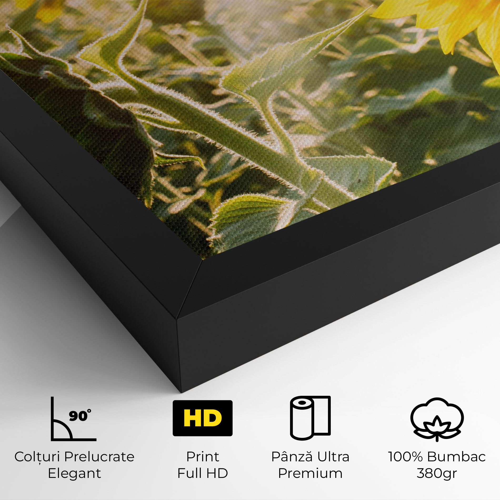 Tablou Canvas Yellow Sun Flower mockup 4