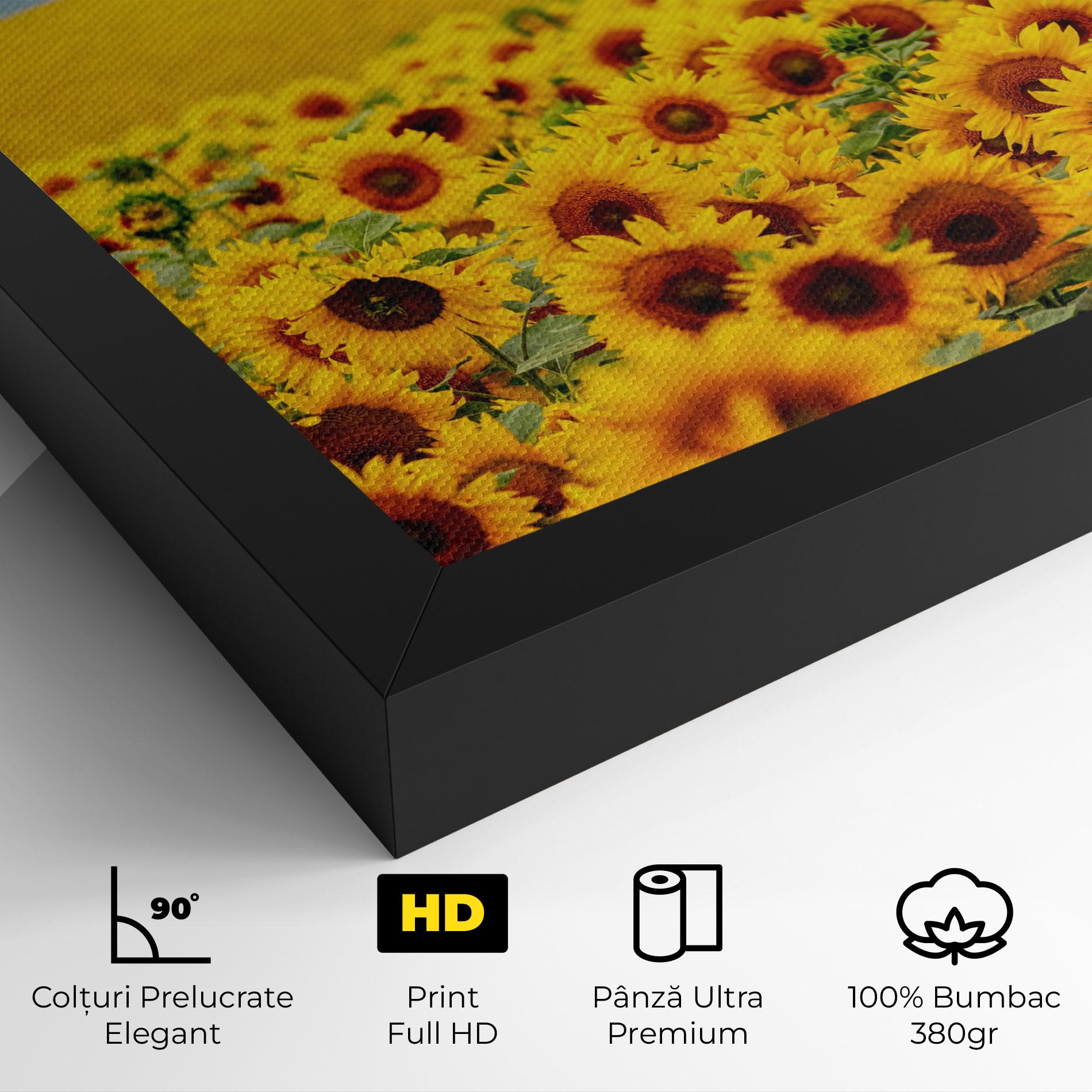 Tablou Canvas Yellow Sunflowers mockup 4