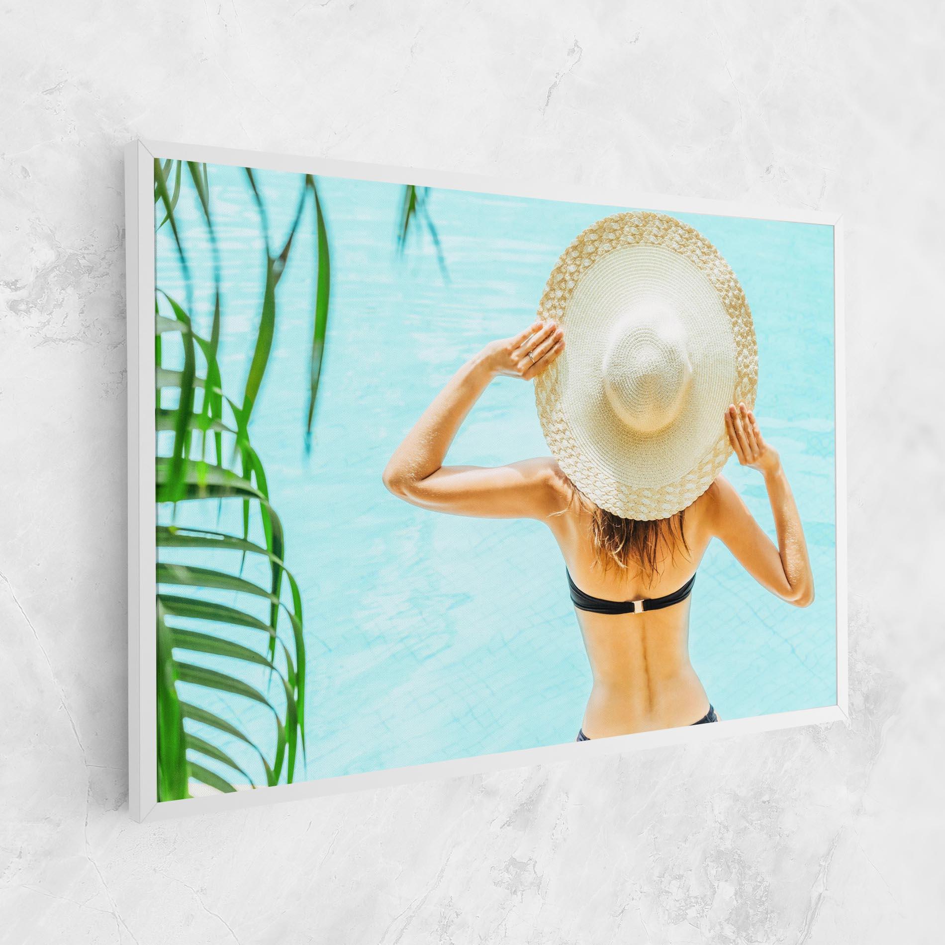 Tablou Canvas Enjoying Swimming Pool mockup 1