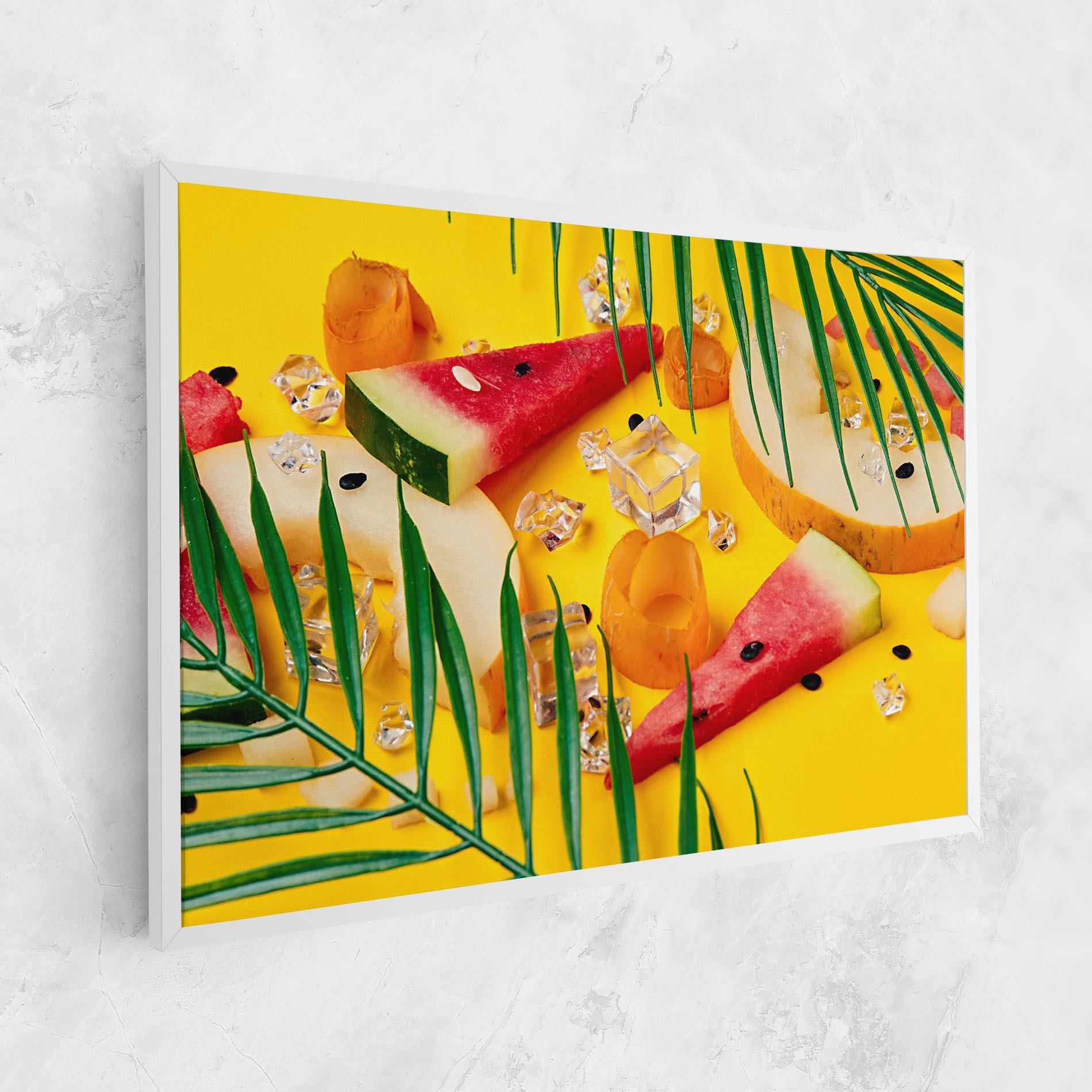 Tablou Canvas Ice Cubes Fruits mockup 1