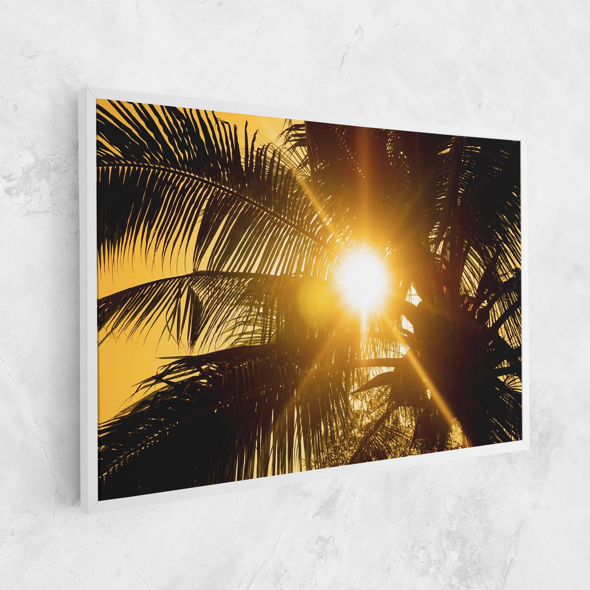 Tablou Canvas Palm Trees Sun mockup 1