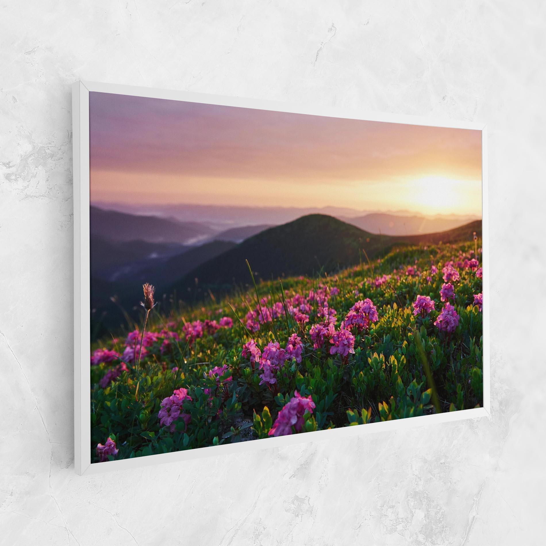 Tablou Canvas Purple Summer Flowers mockup 1