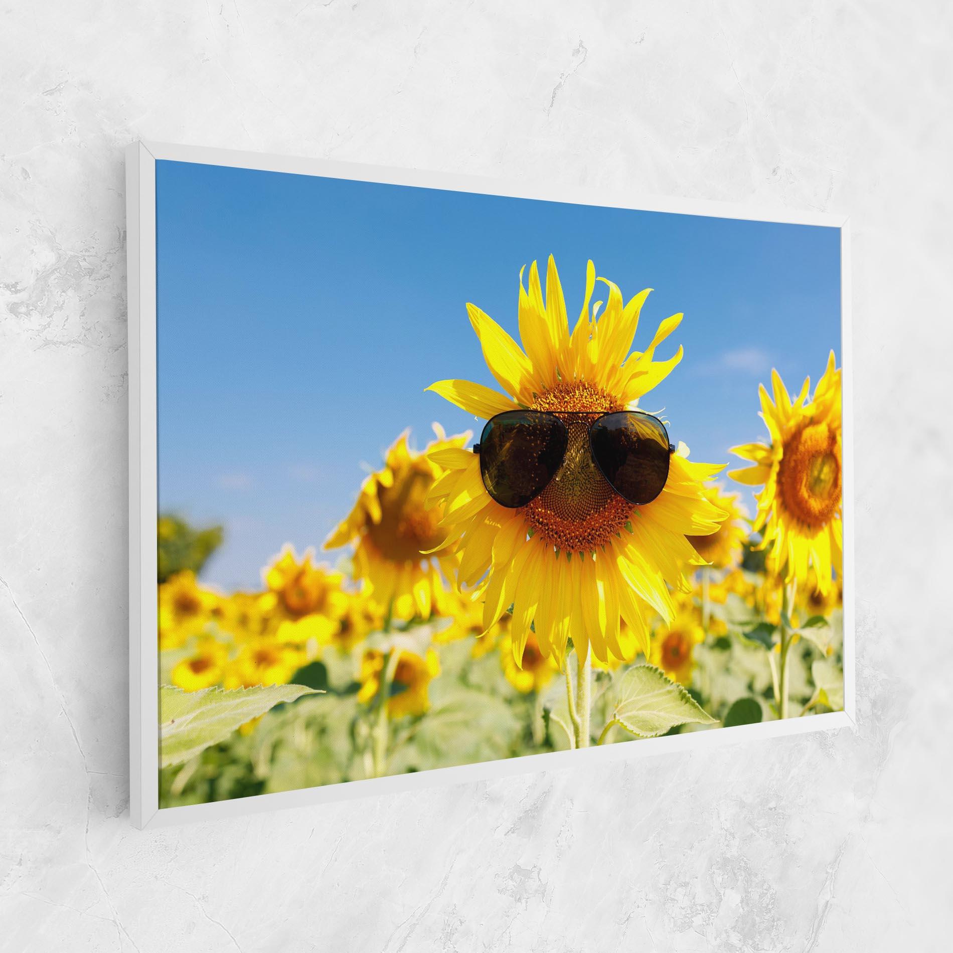 Tablou Canvas Sun Flower Glasses mockup 1