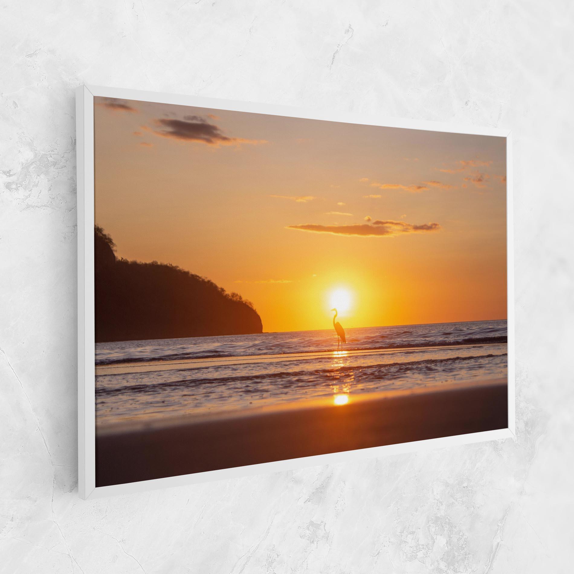 Tablou Canvas Sunset Bird Silhouette mockup 1