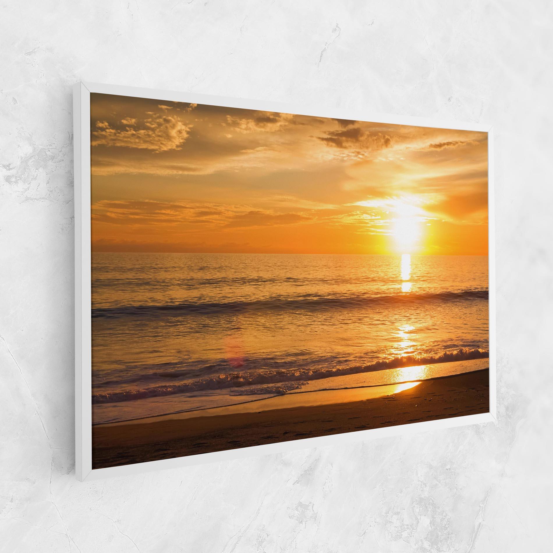 Tablou Canvas Sunset Ocean Coast mockup 1