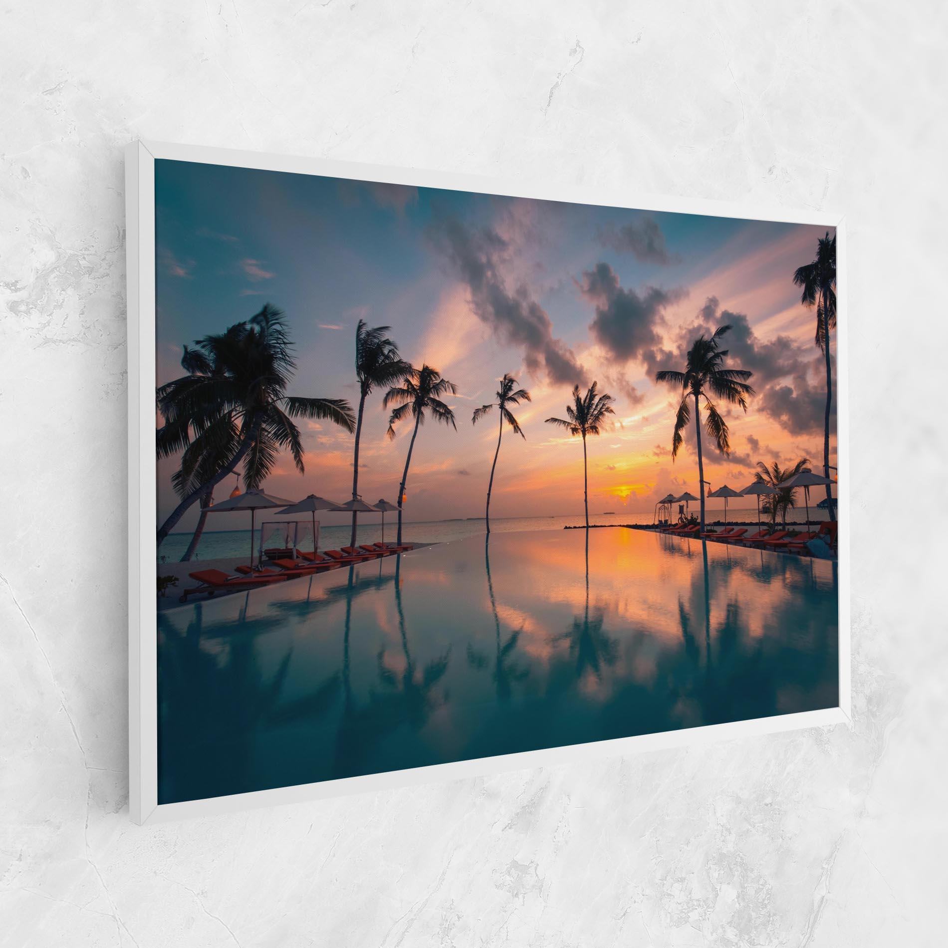 Tablou Canvas Tropical Beach mockup 1