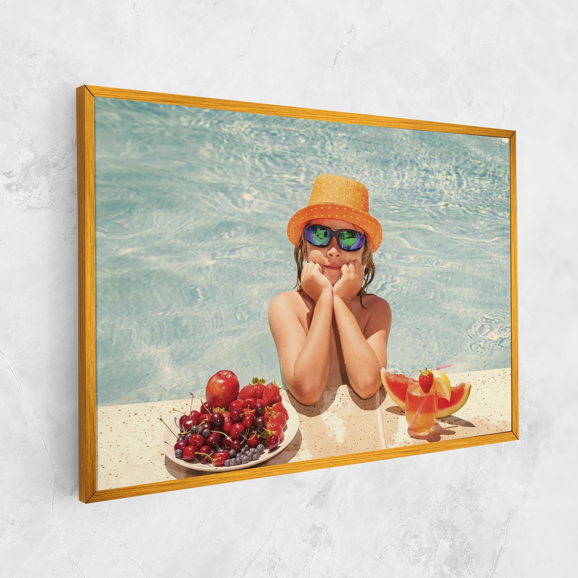 Tablou Canvas Child Swimming mockup 1