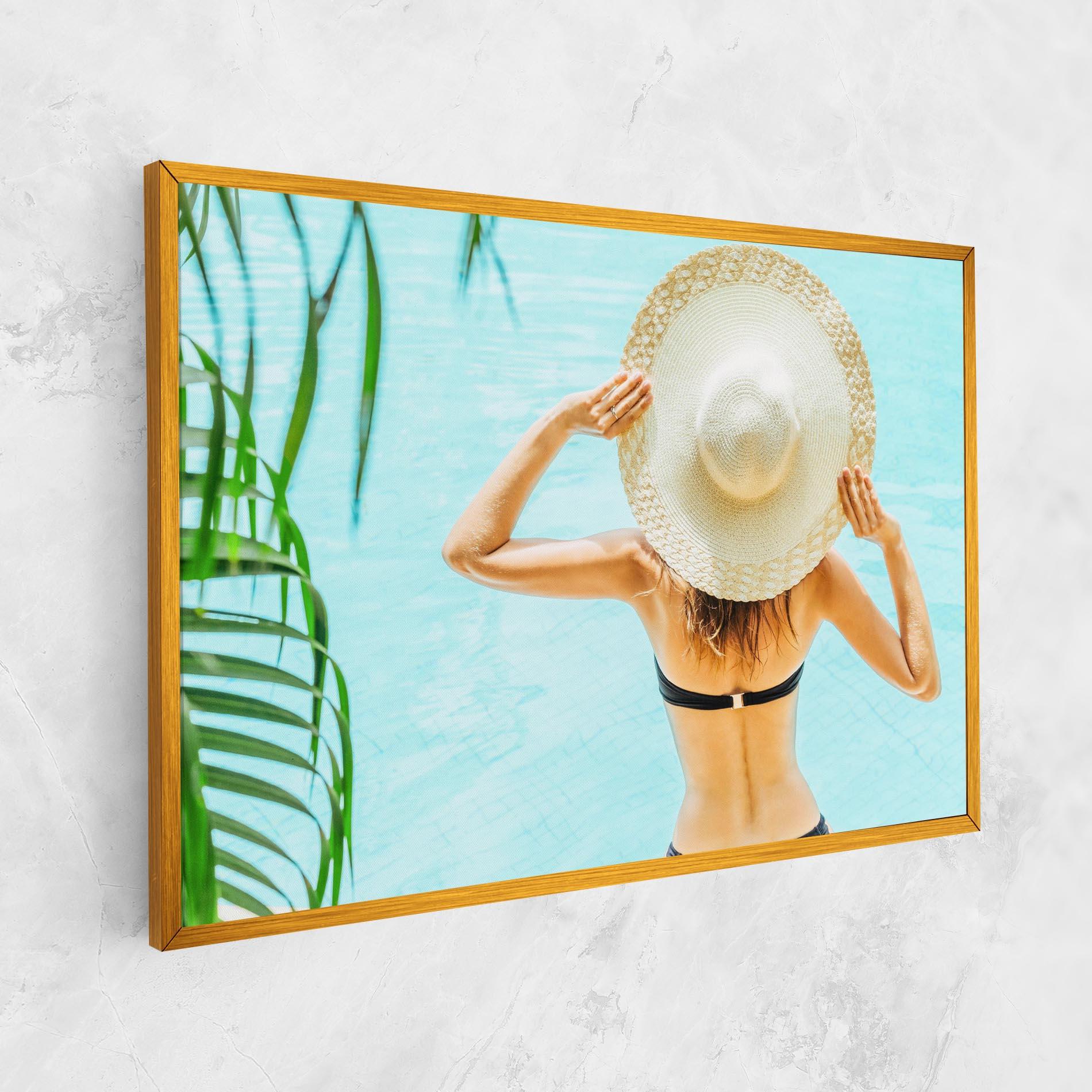 Tablou Canvas Enjoying Swimming Pool mockup 1