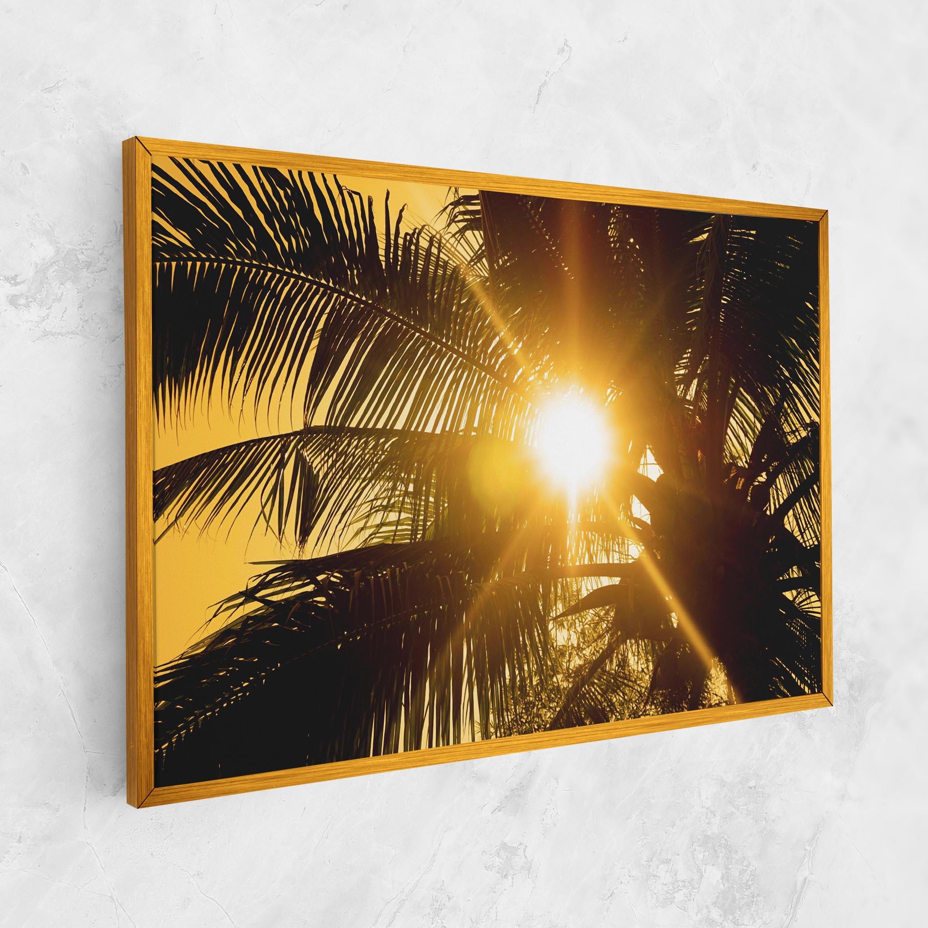 Tablou Canvas Palm Trees Sun mockup 1
