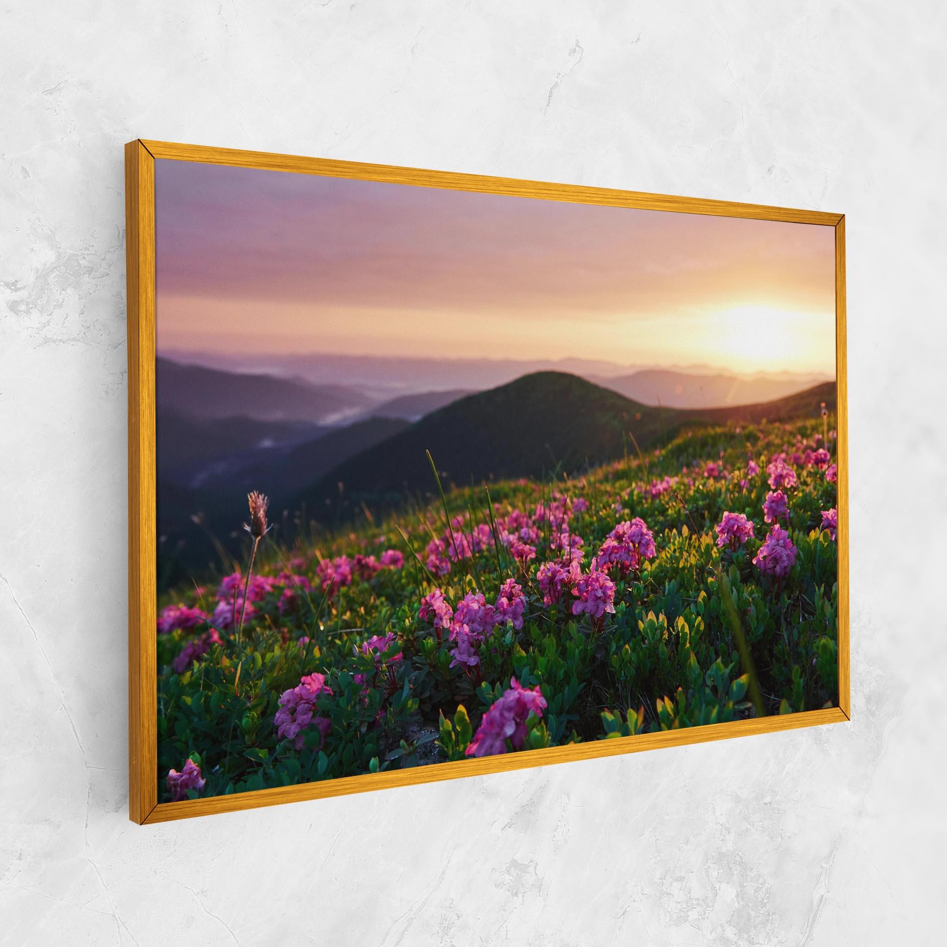 Tablou Canvas Purple Summer Flowers mockup 1